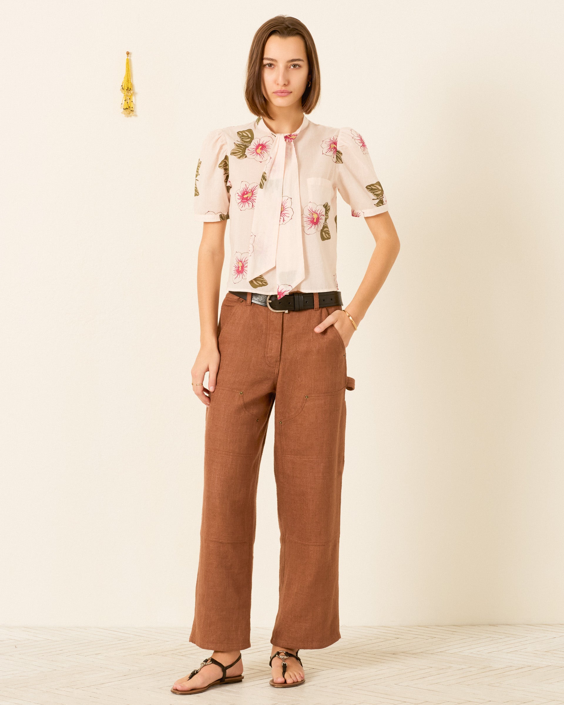 Chance Blush Hibiscus Shirt