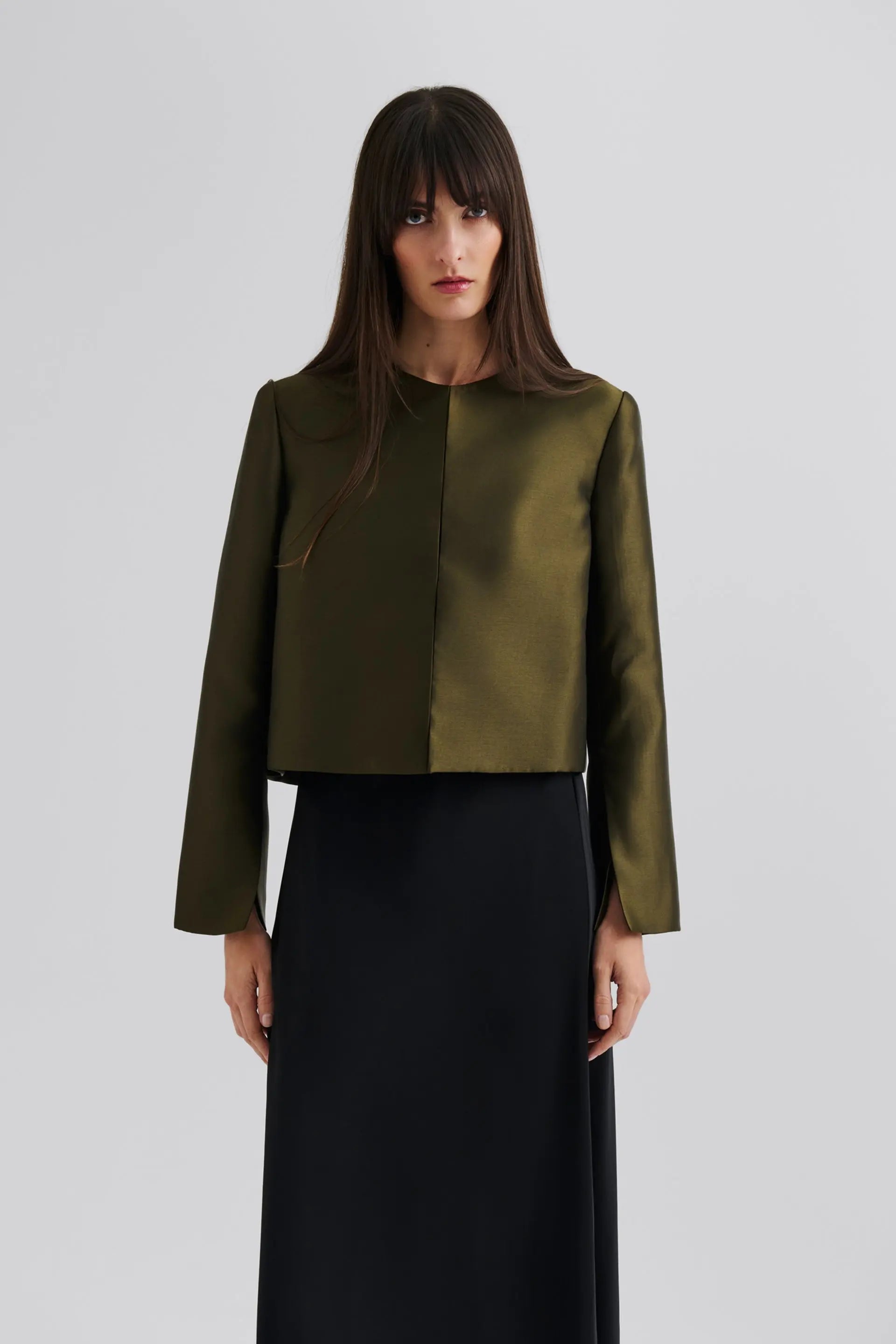 Malina Ruthie Cropped L/S Blouse