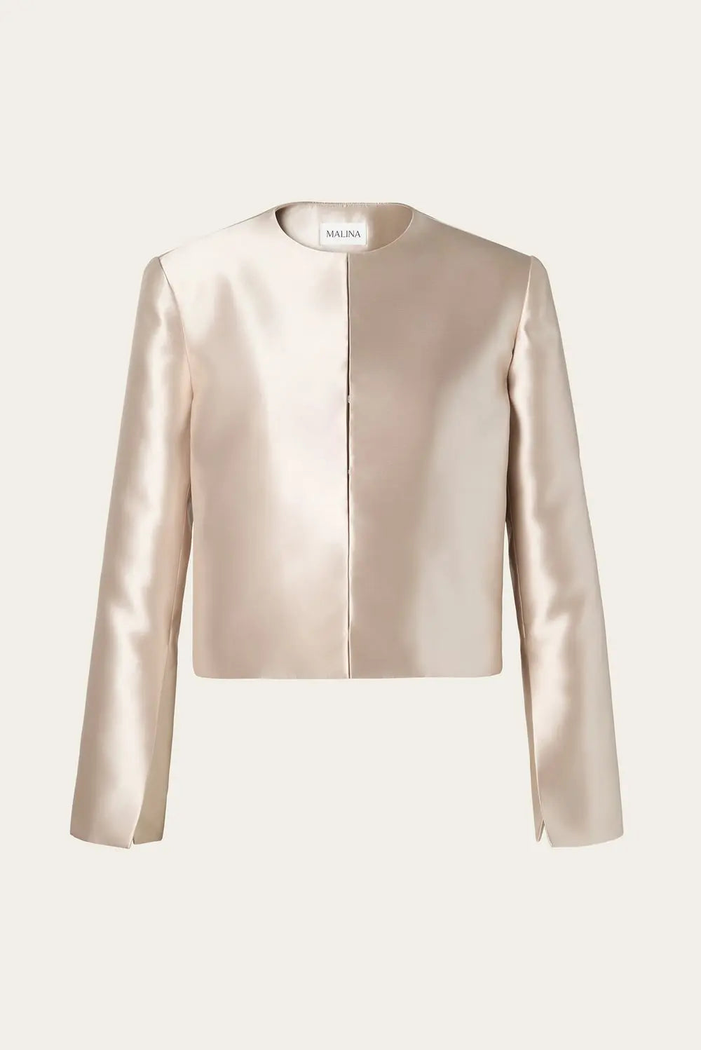 Malina Ruthie Cropped L/S Blouse - Soft Beige