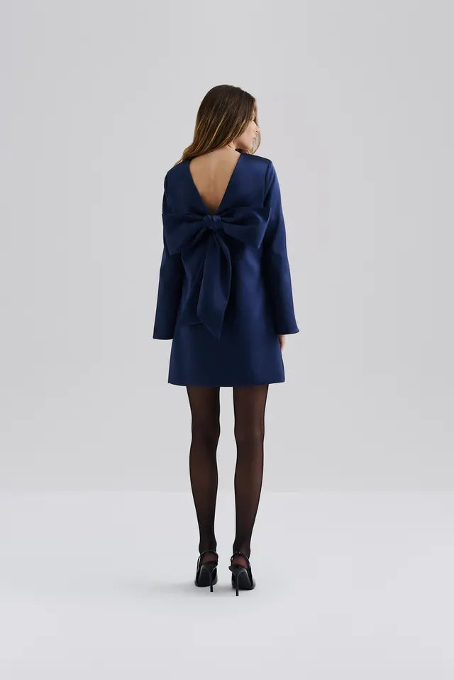 Malina Elna Bow Detailed Mini Dress