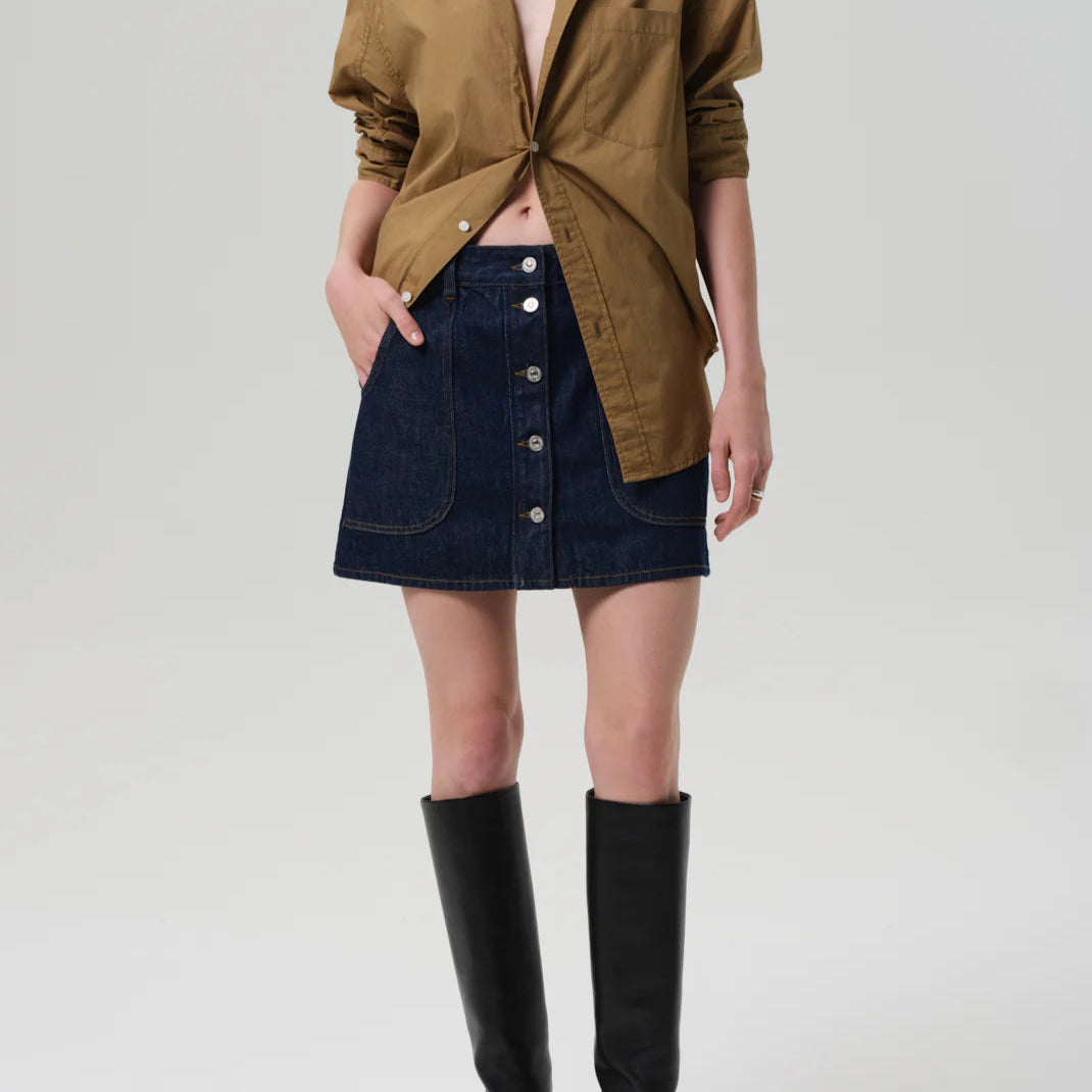 Citizens Of Humanity Curved Pocket Mini Skirt