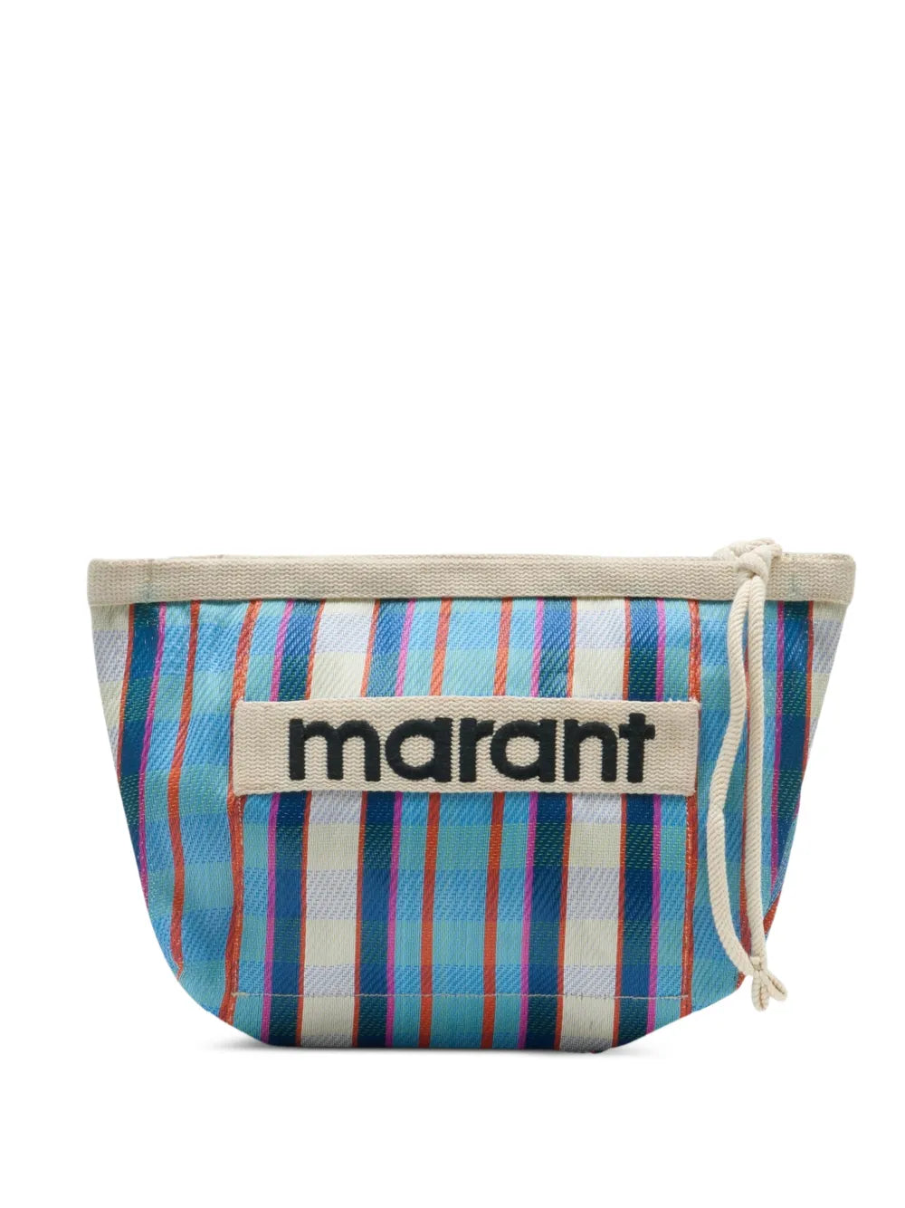 Isabel Marant Powden Cosmetic Case - Turquoise/Chalk