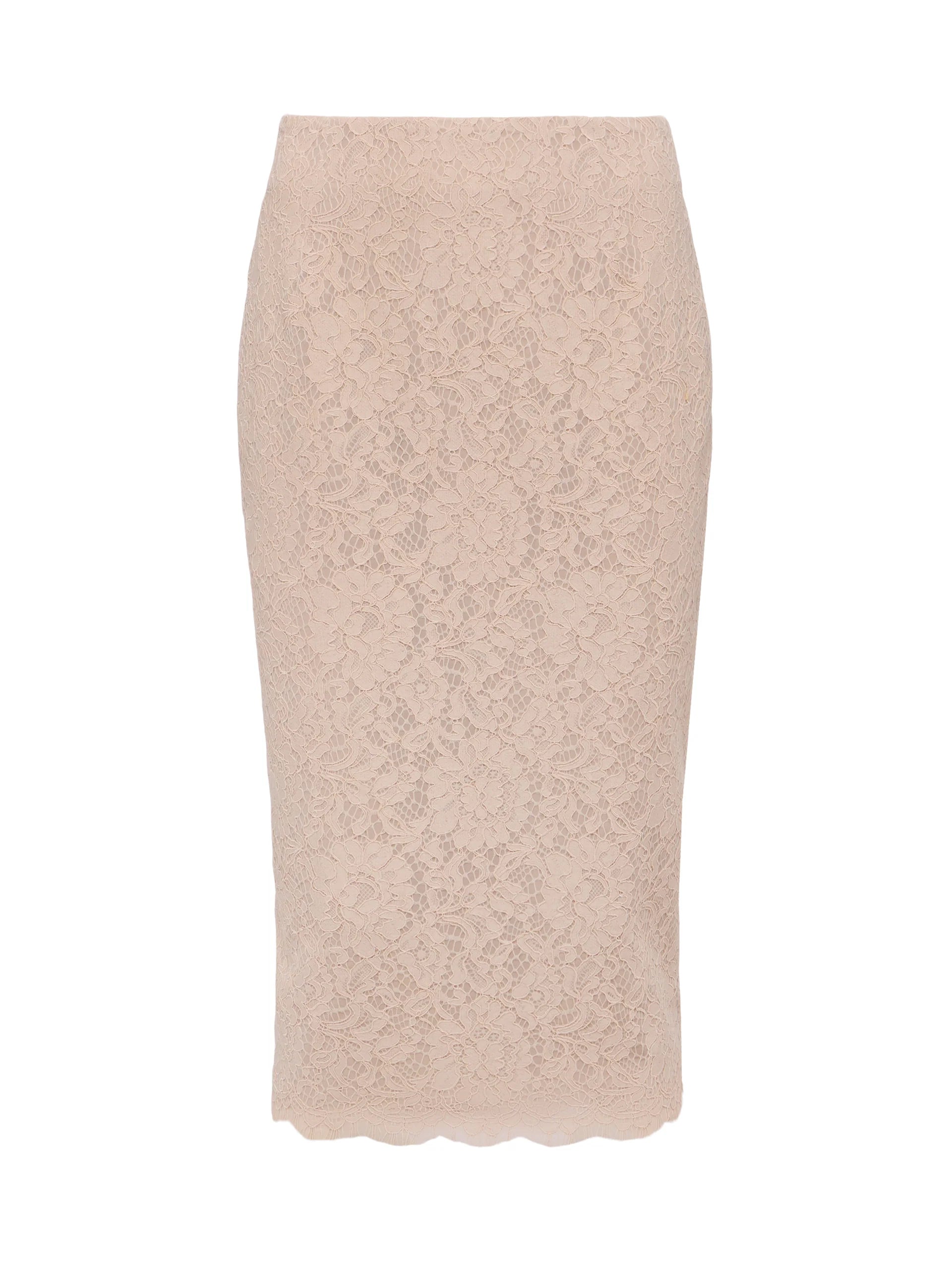 L'Agence Royal Lace Pencil Skirt