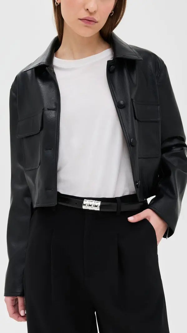Anderson's Skinny French Calf Leather Belt