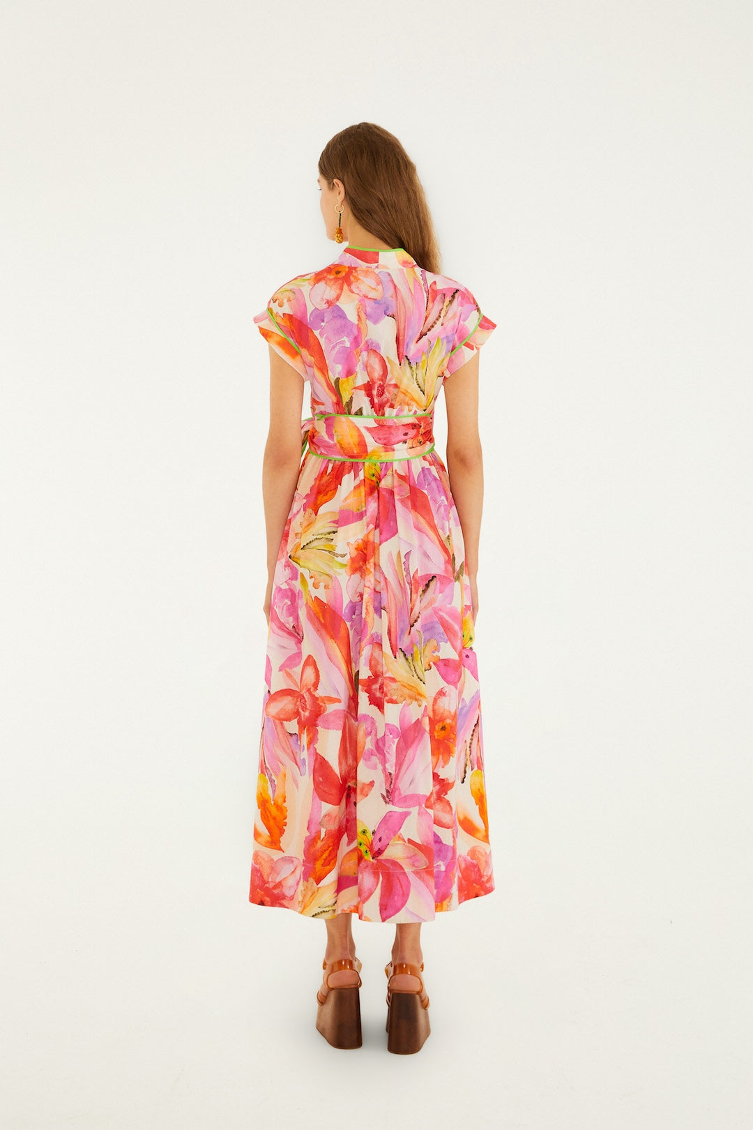 ARTSY FLORA OFF-WHITE MAXI DRESS