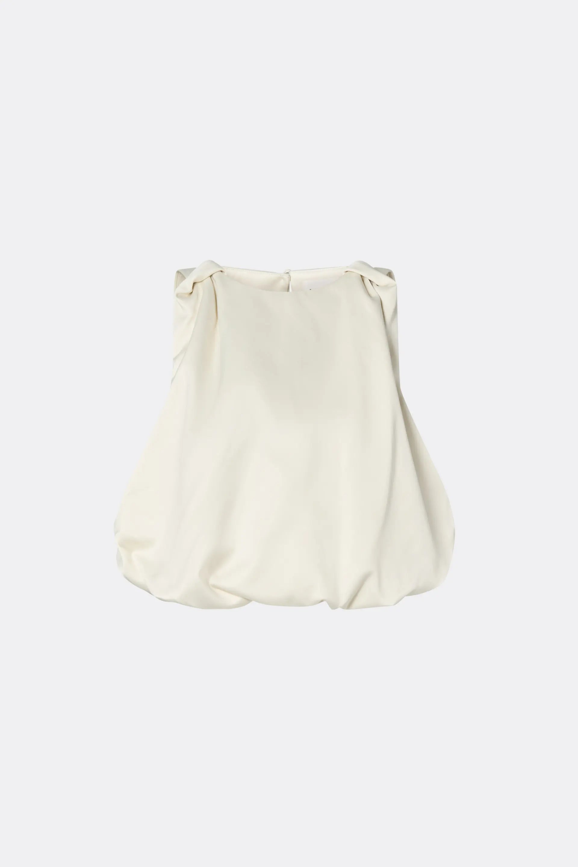 Malina Valentina Knotted Shoulder Satin Top