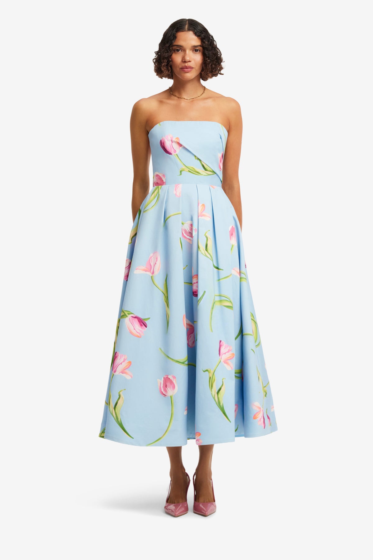 Tulip Print in Blue
