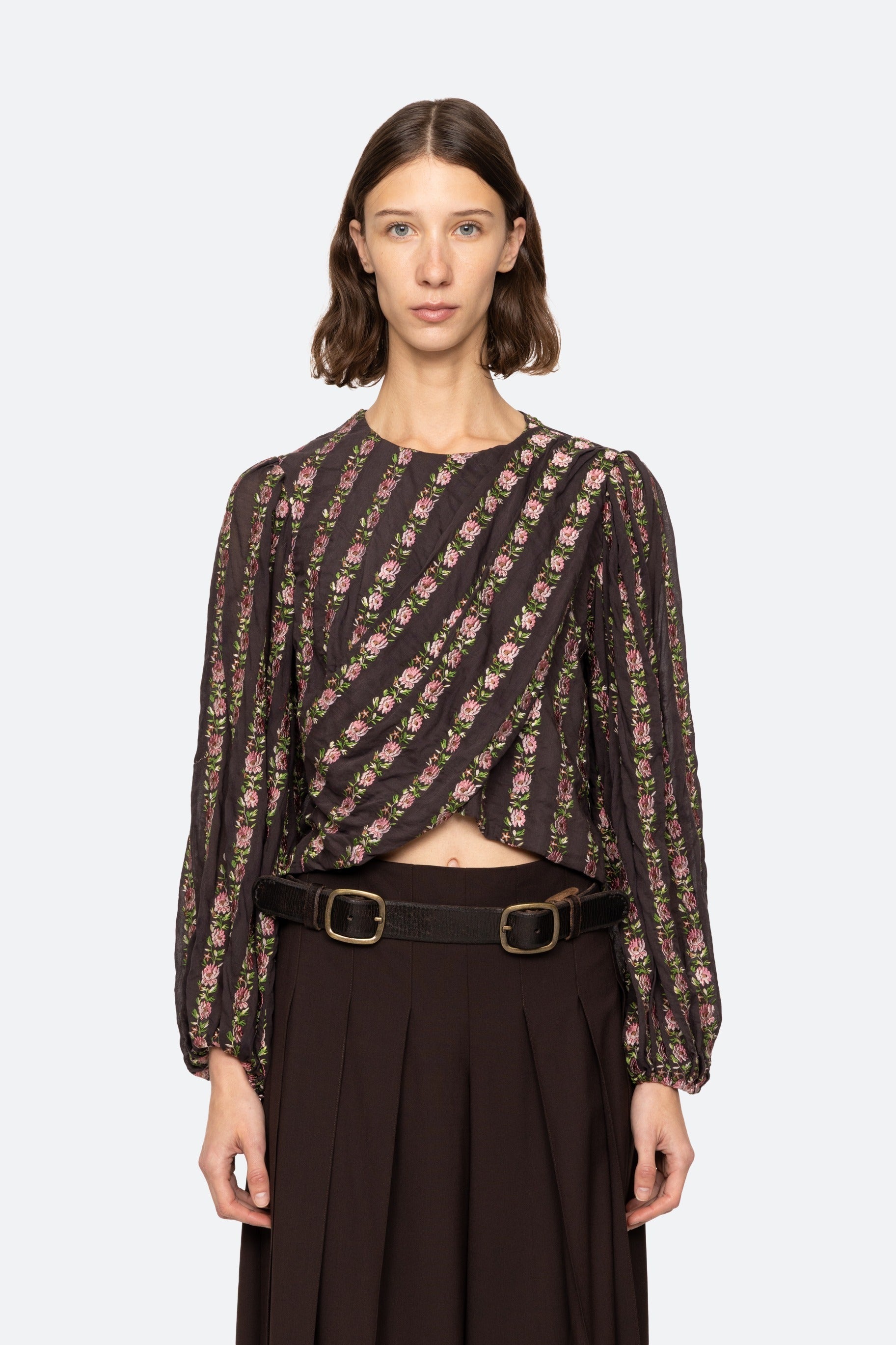 SYBIL EMBROIDERY L/SLV BLOUSE (D2)