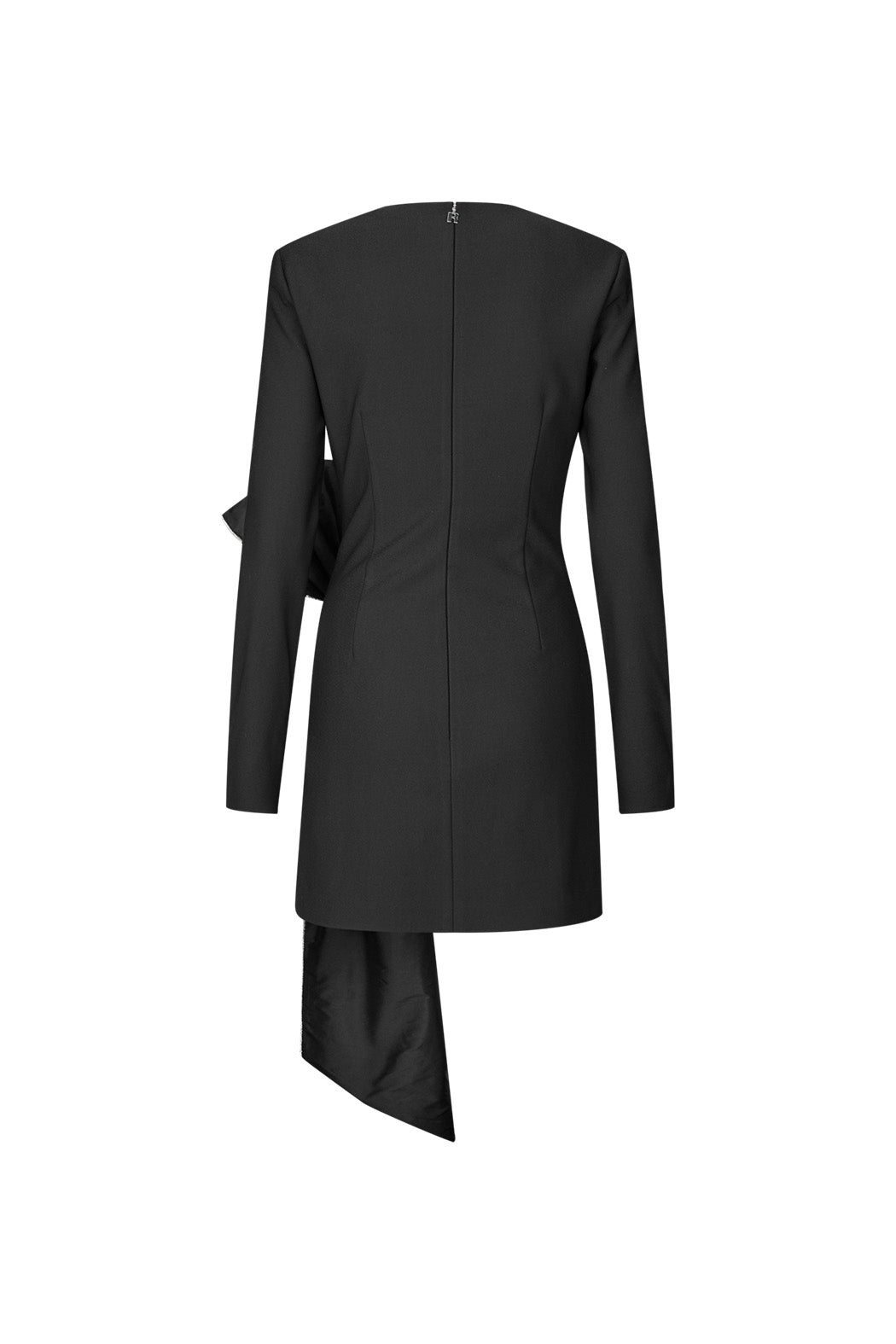 LS MIN DRAPED BOW DRESS