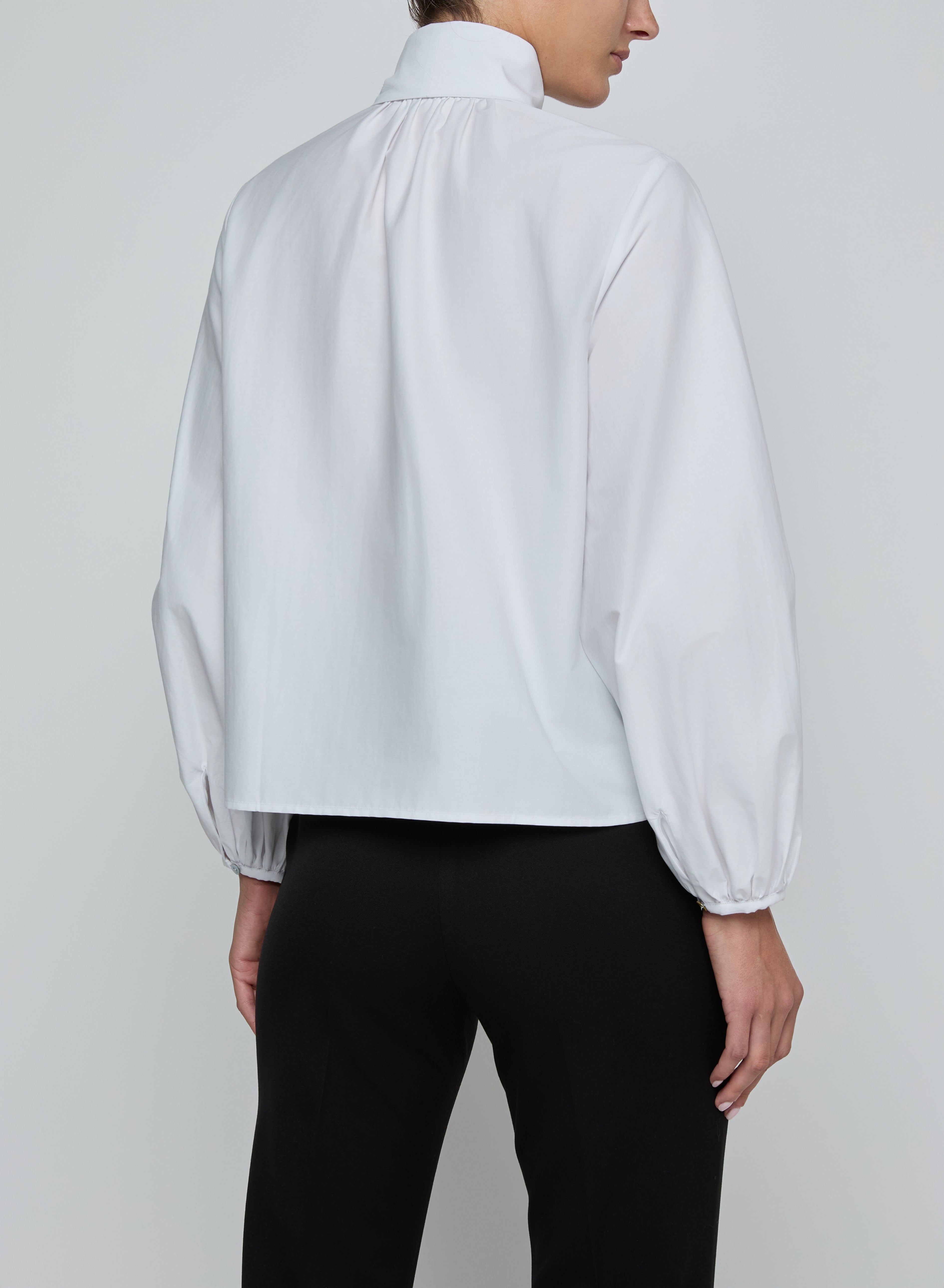 DEON TIE NECK BLOUSE