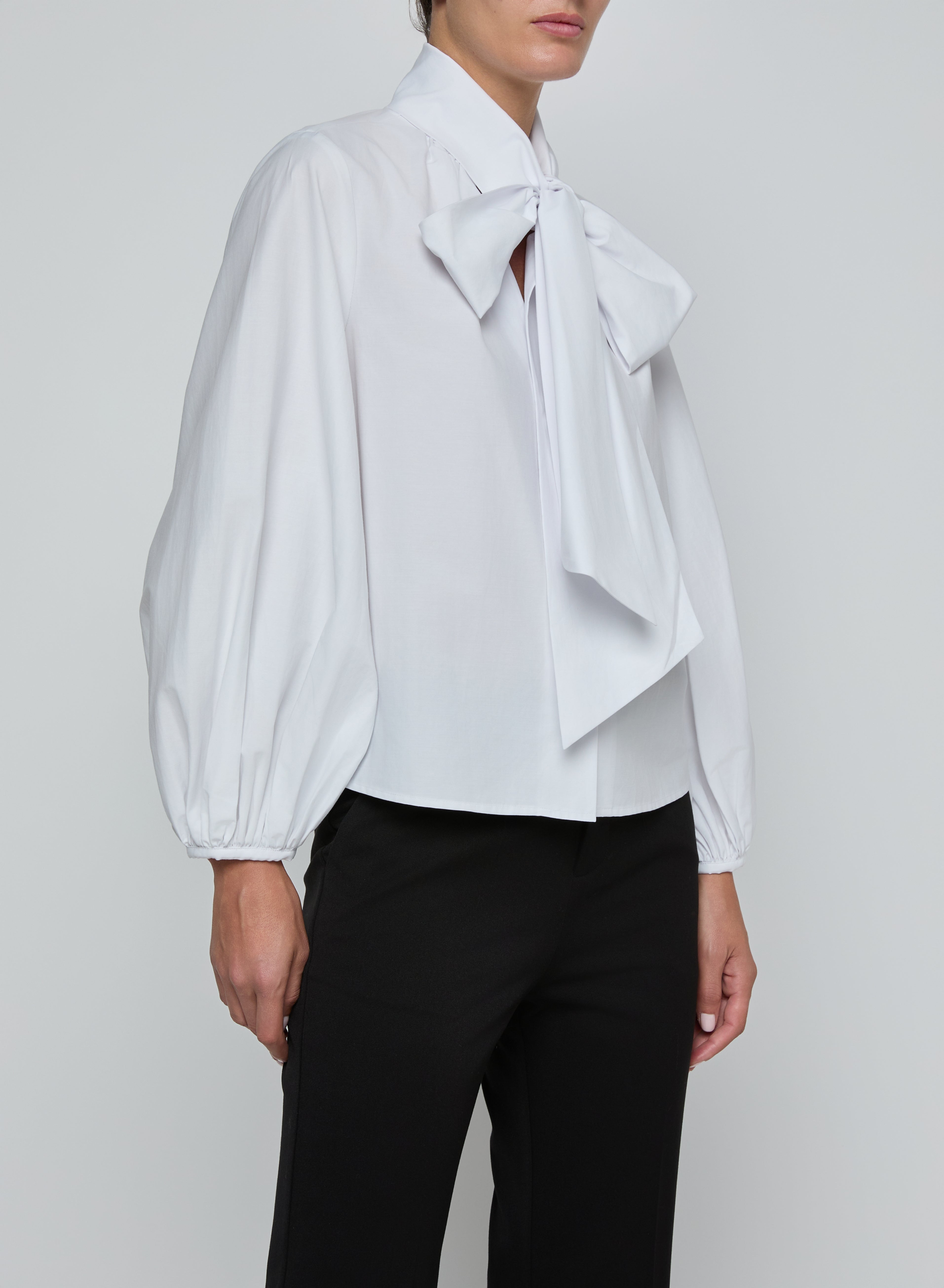 DEON TIE NECK BLOUSE