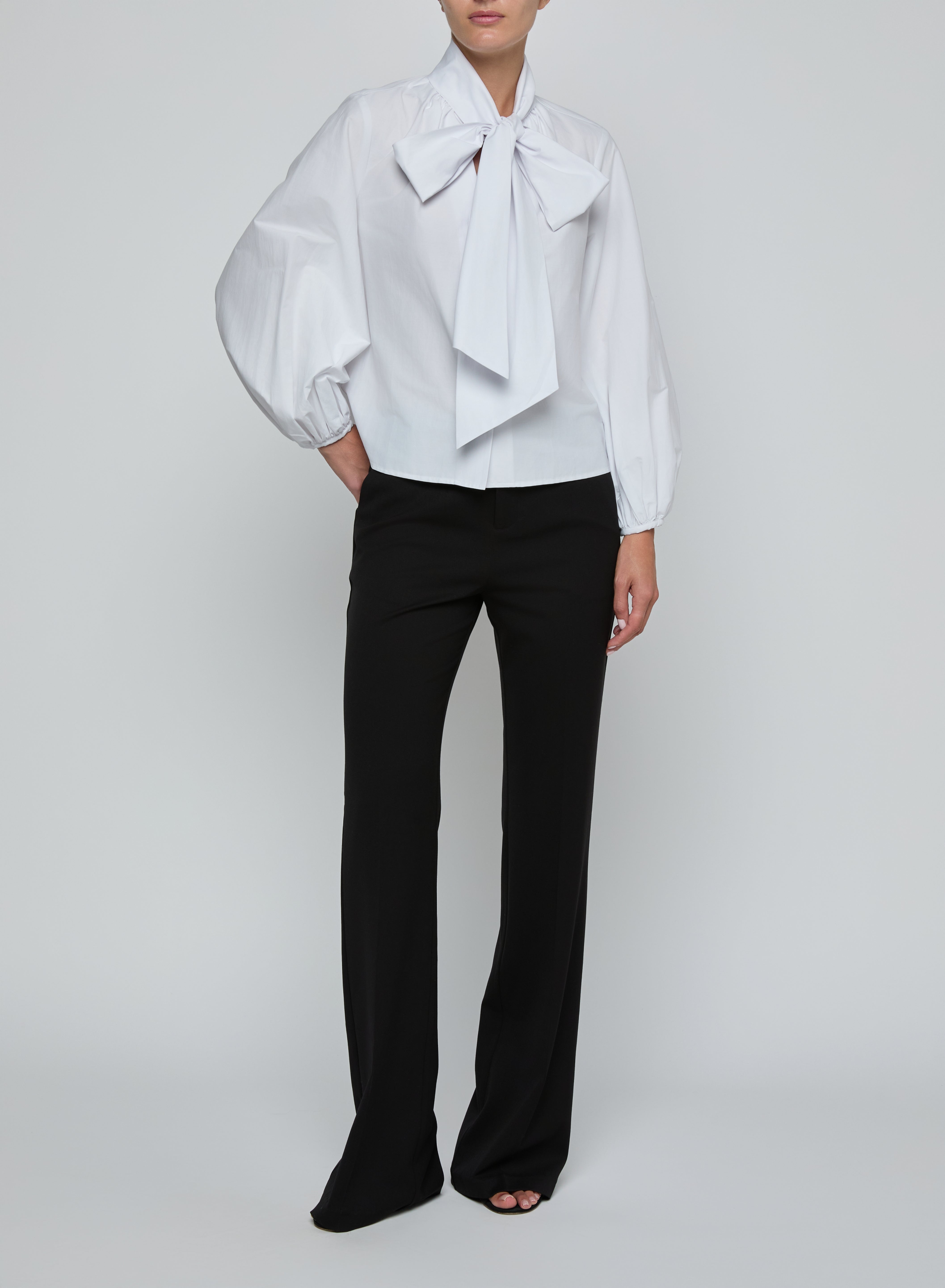 DEON TIE NECK BLOUSE