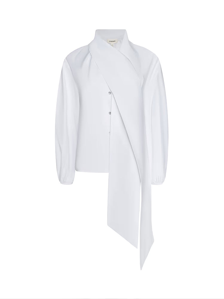 L'Agence Deon Tie-Neck Blouse