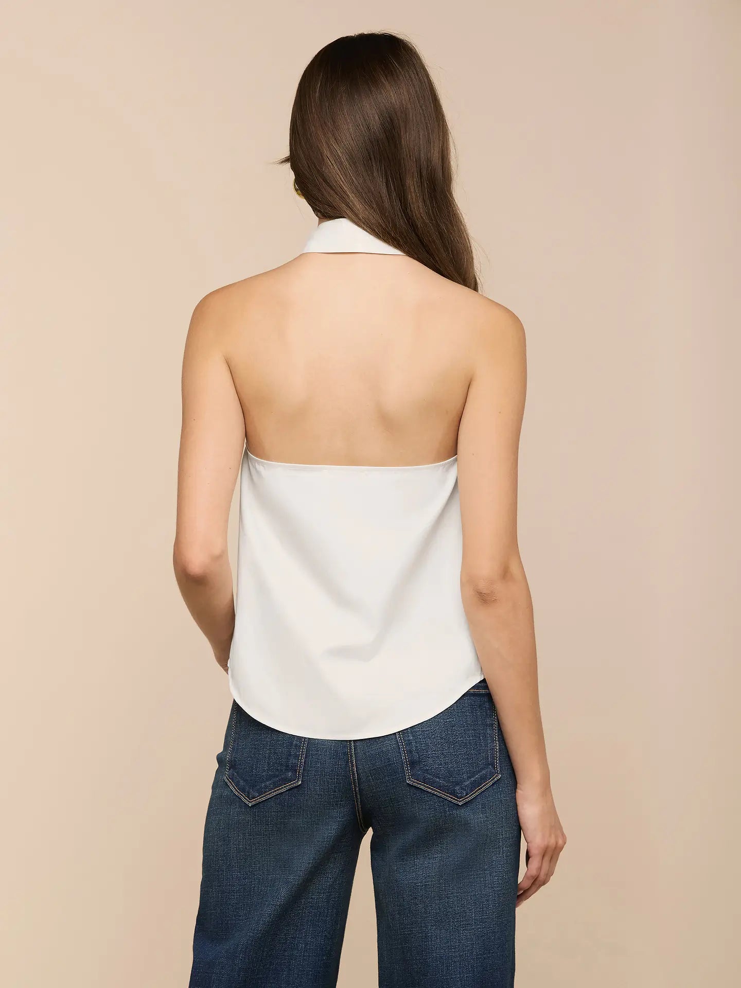 L'Agence Wren Necktie Halter Top