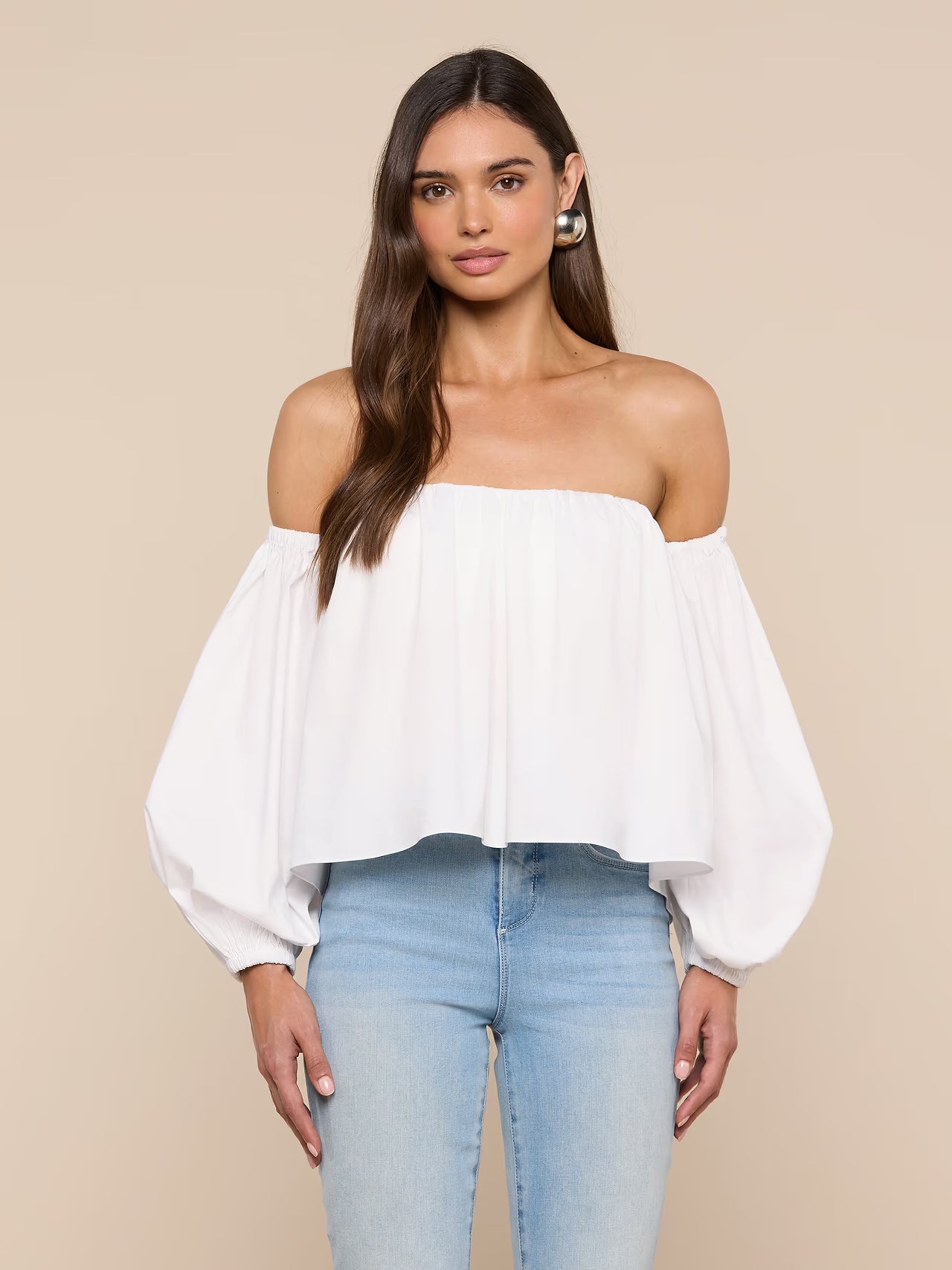 L'Agence Sarai Off-the-Shoulder Top