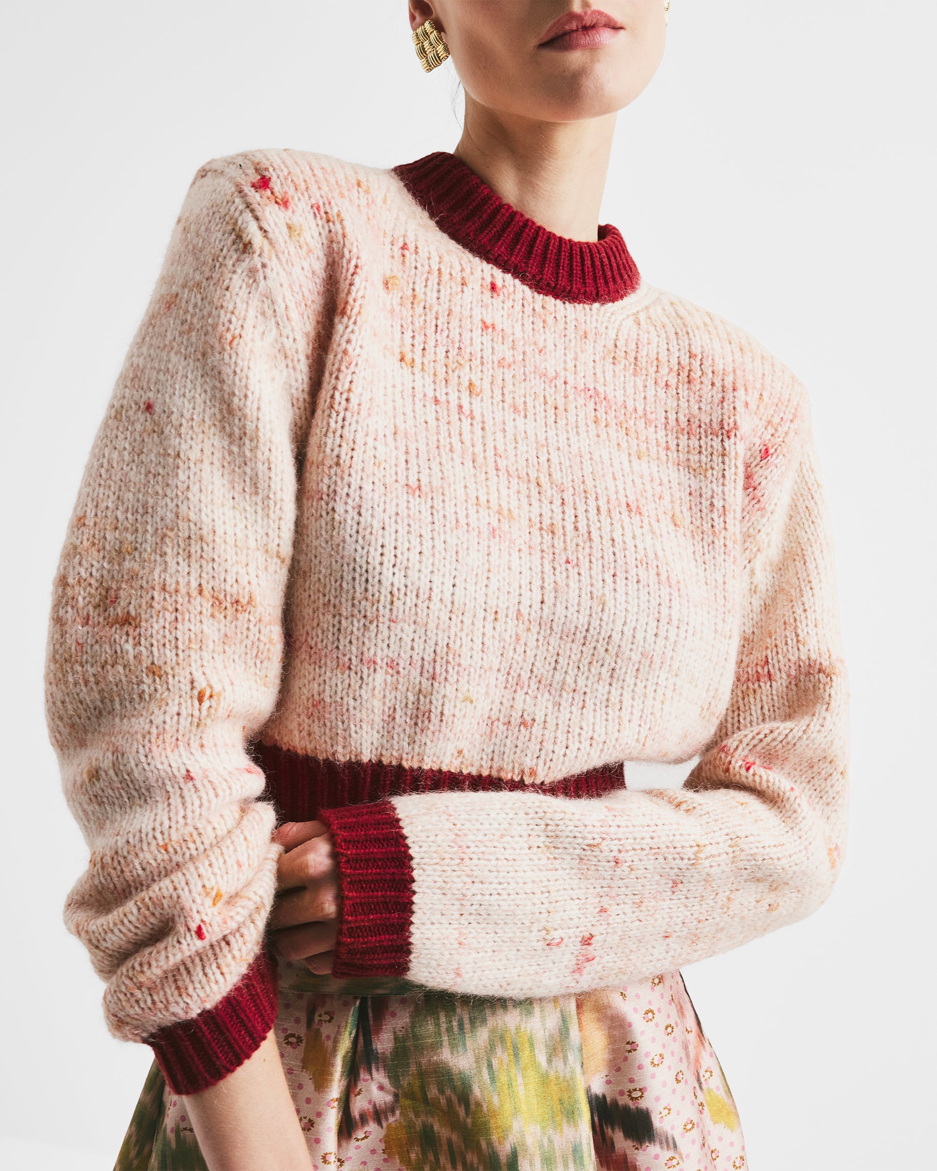 Melange Knit Sweater