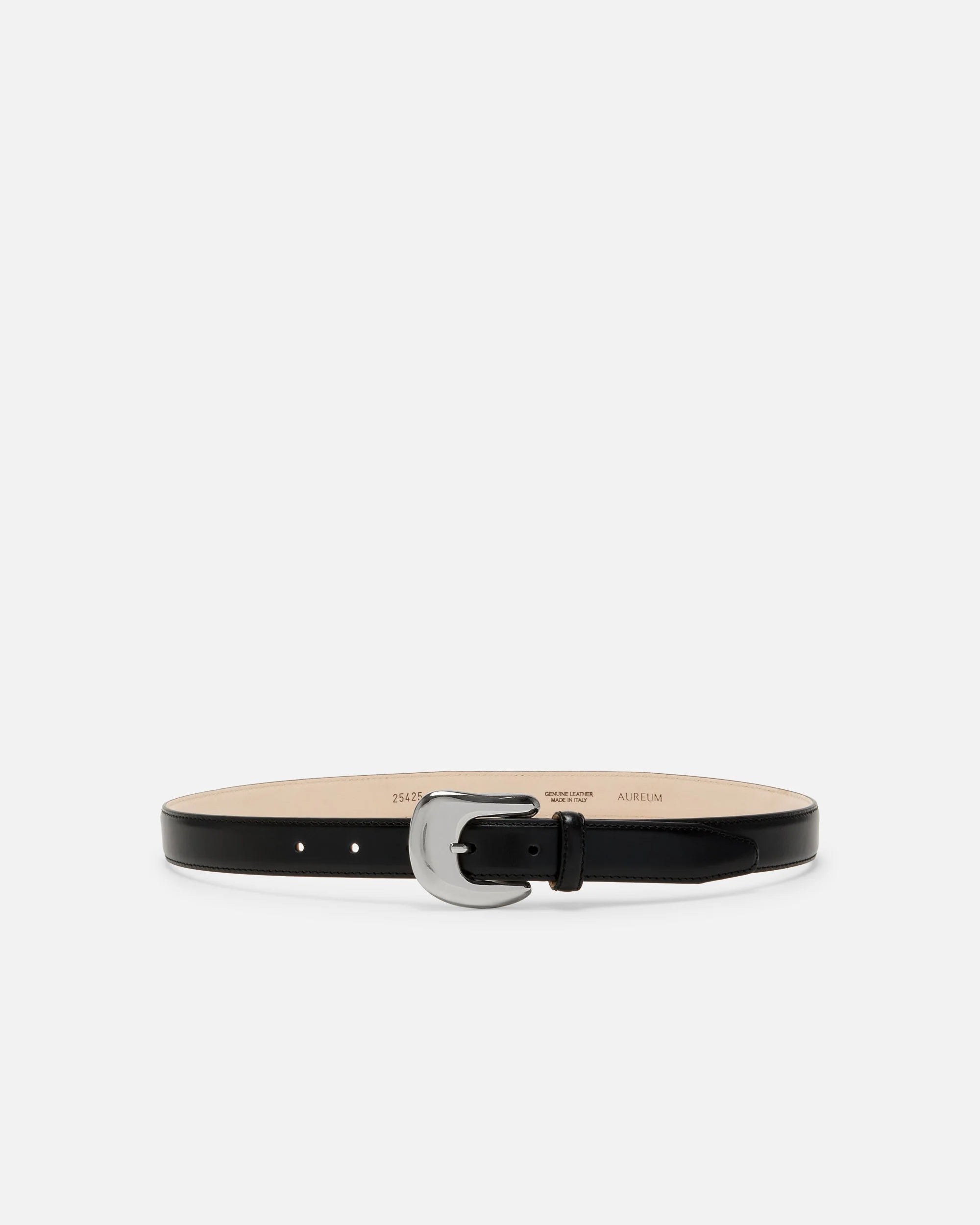 Aureum No 8S Black/Silver Belt
