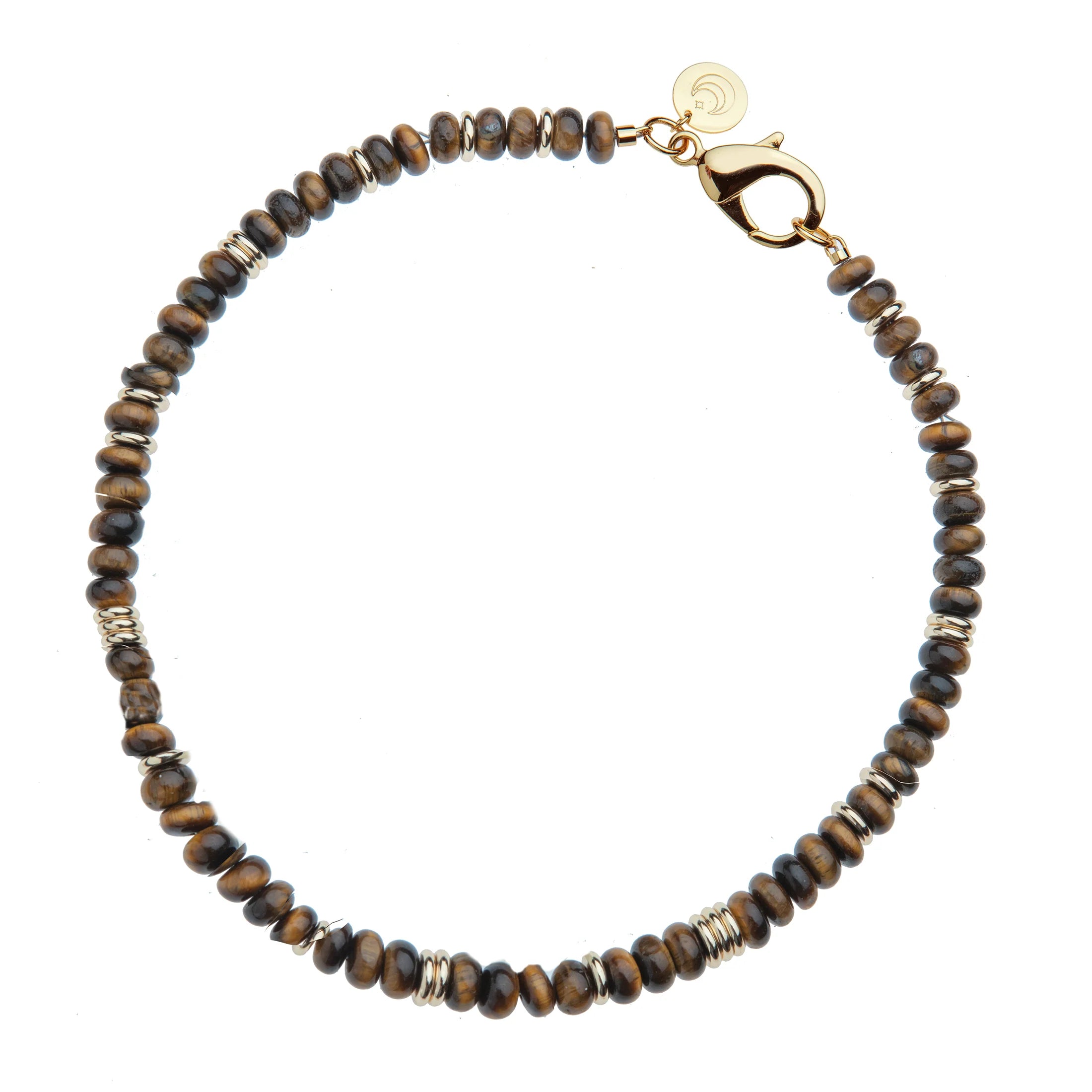 Jane Win Gumdrop Beaded Necklace in Tigers Eye