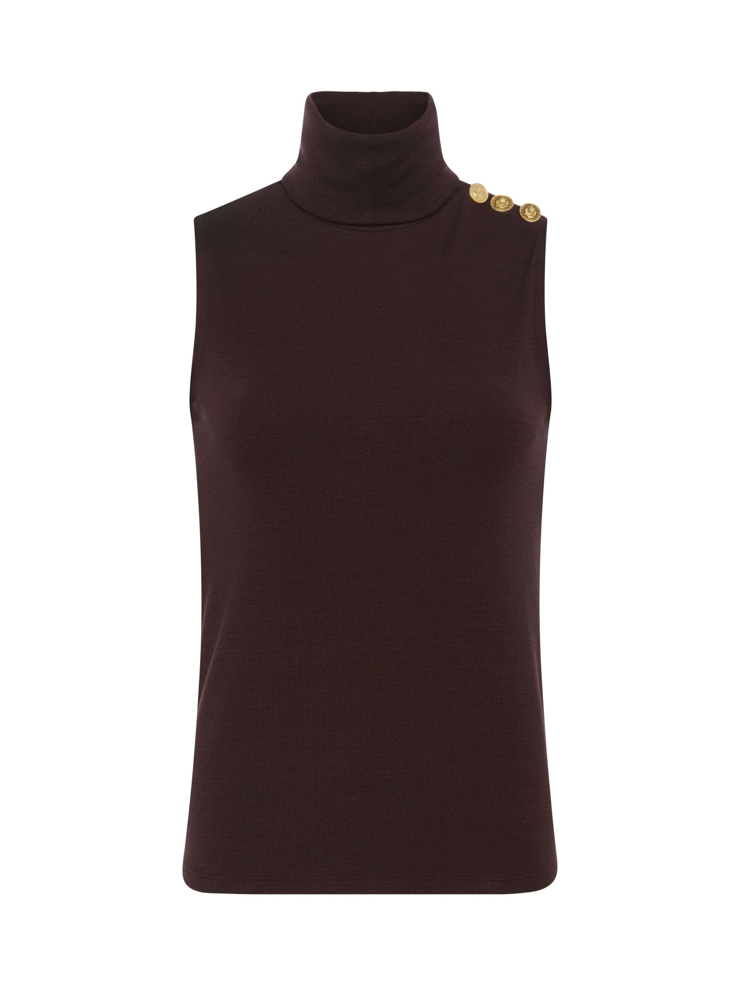 CECI SLVLESS TURTLE NECK