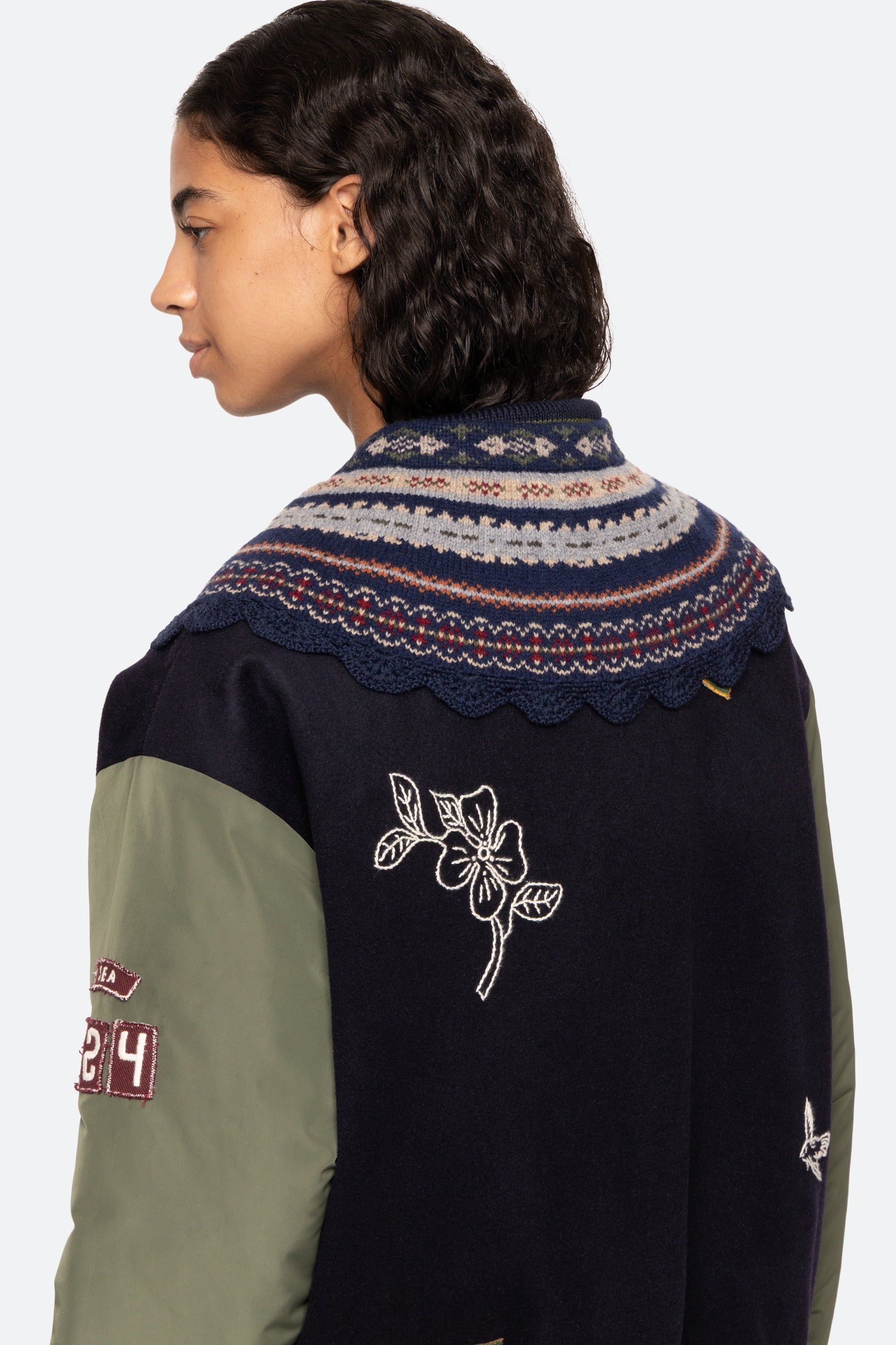 CIARA FAIR ISLE KNIT COLLAR (D1)