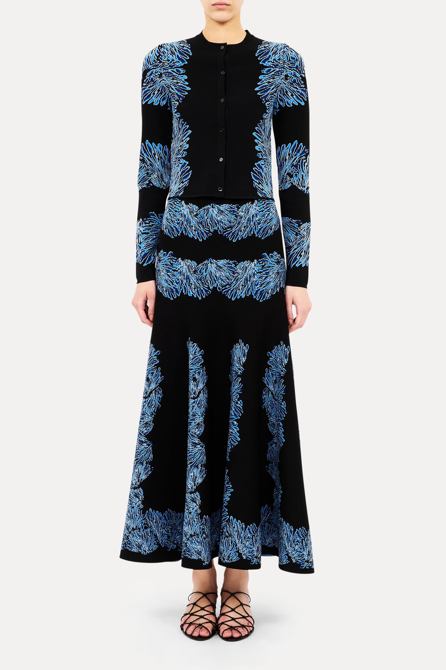Carina Knit Jacquard Cardigan