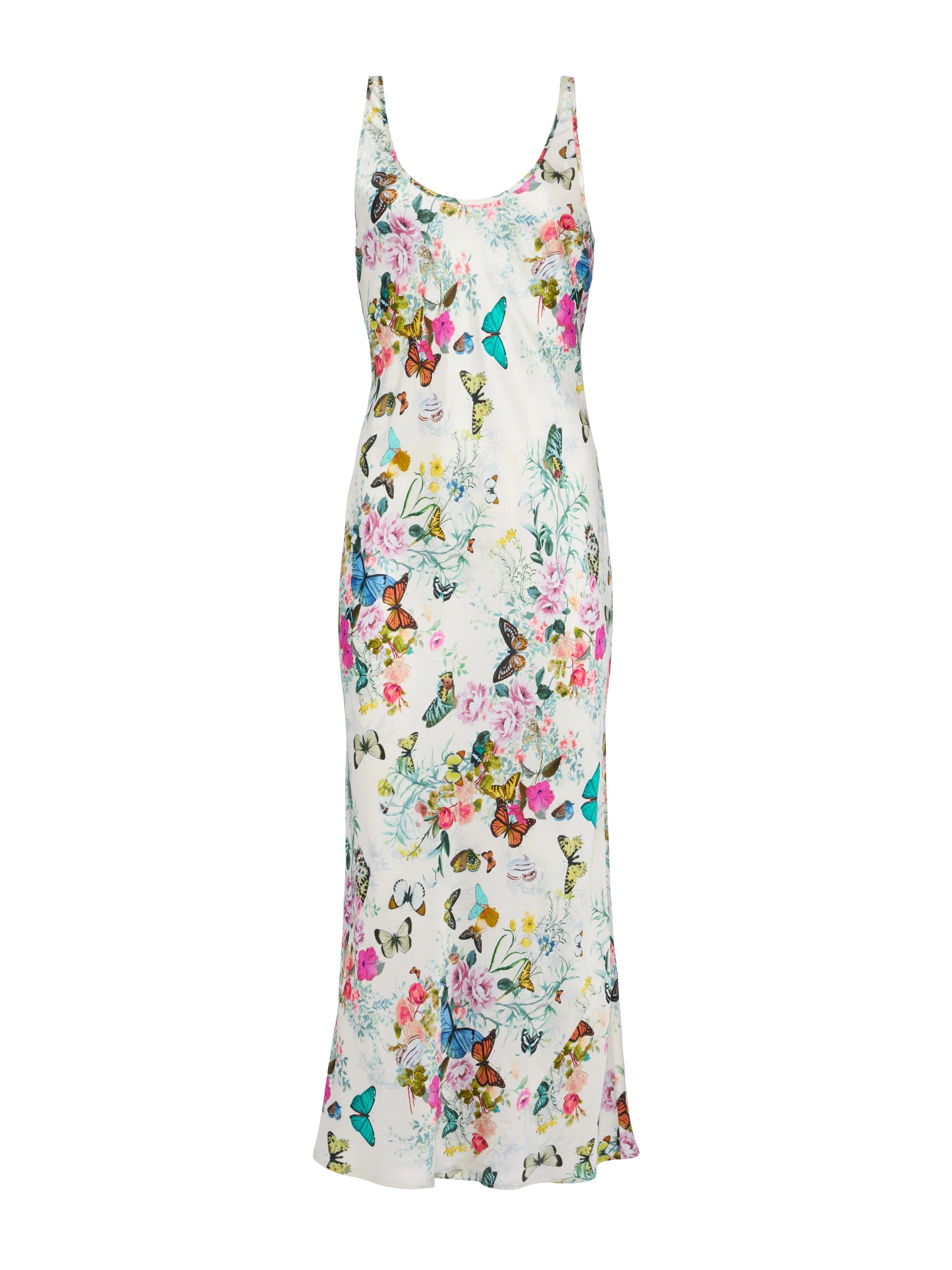 L'Agence Akiya Satin Maxi Dress