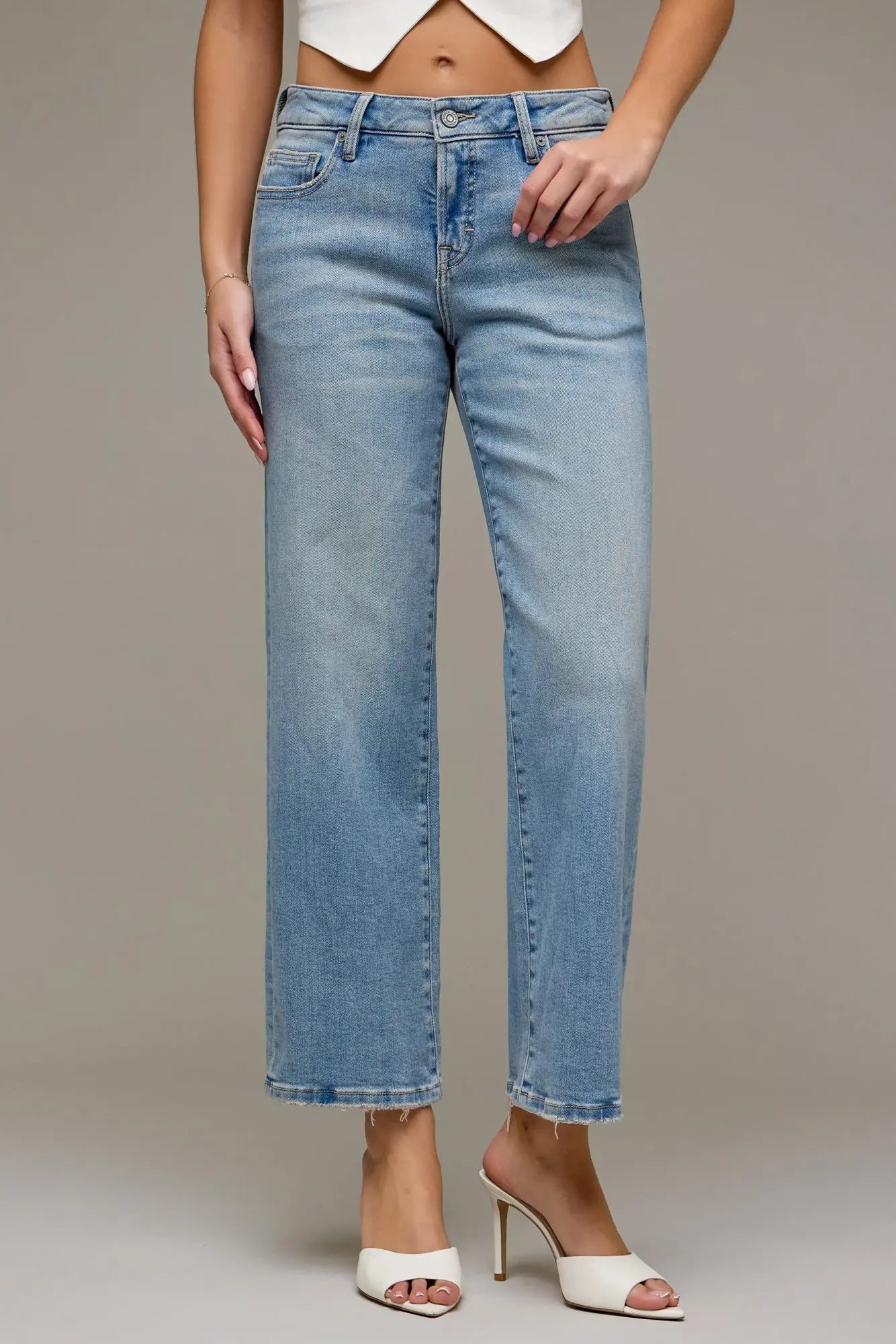 HIDDEN Jeans Ella Low Rise Cropped Classic Straight