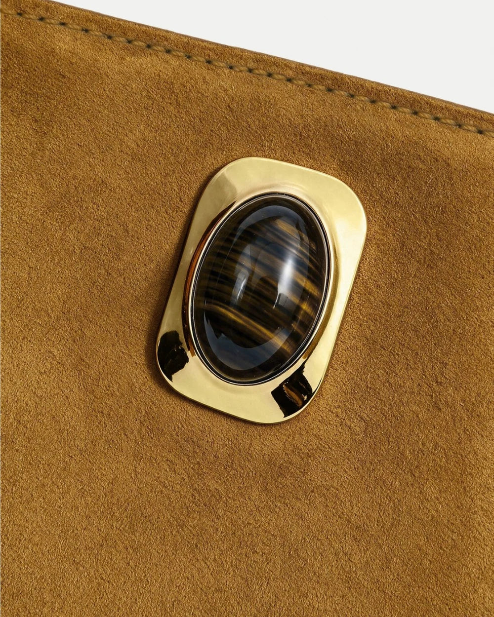 Veronica Beard Stone Embellished Tether Bag - Acorn