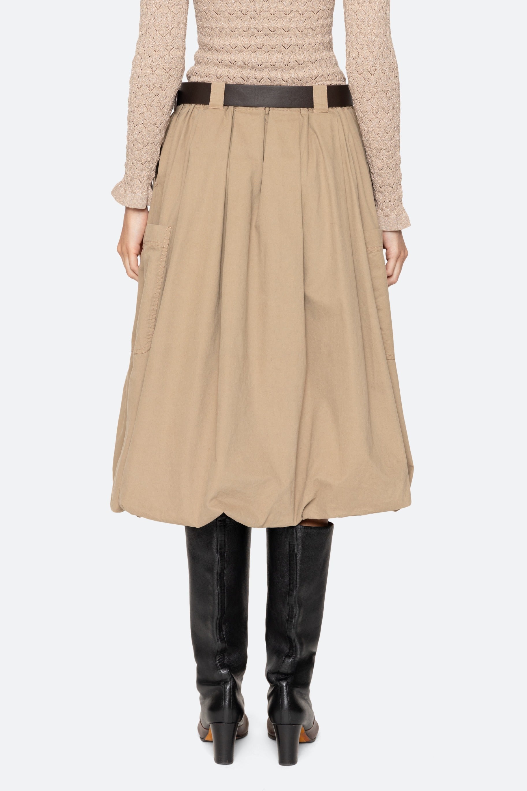 SULLIVAN SPORTSWEAR BELTED BUBBLE SKIRT (D1)