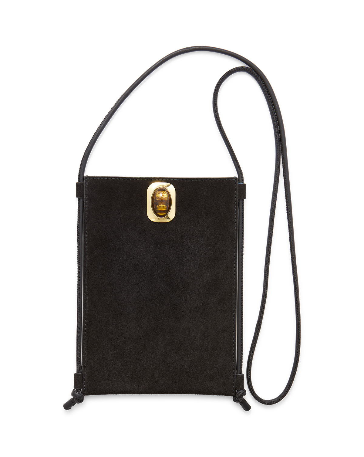 Veronica Beard Stone Embellished Tether Bag - Black