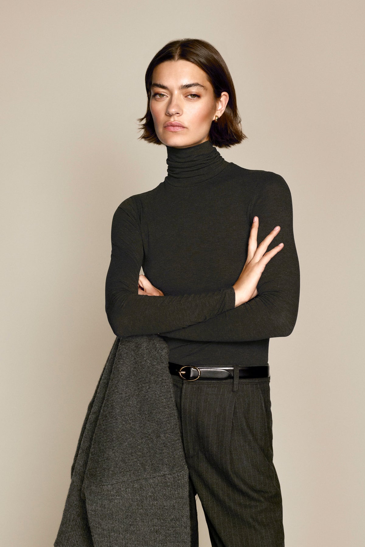 The Turtleneck in Charcoal - WS