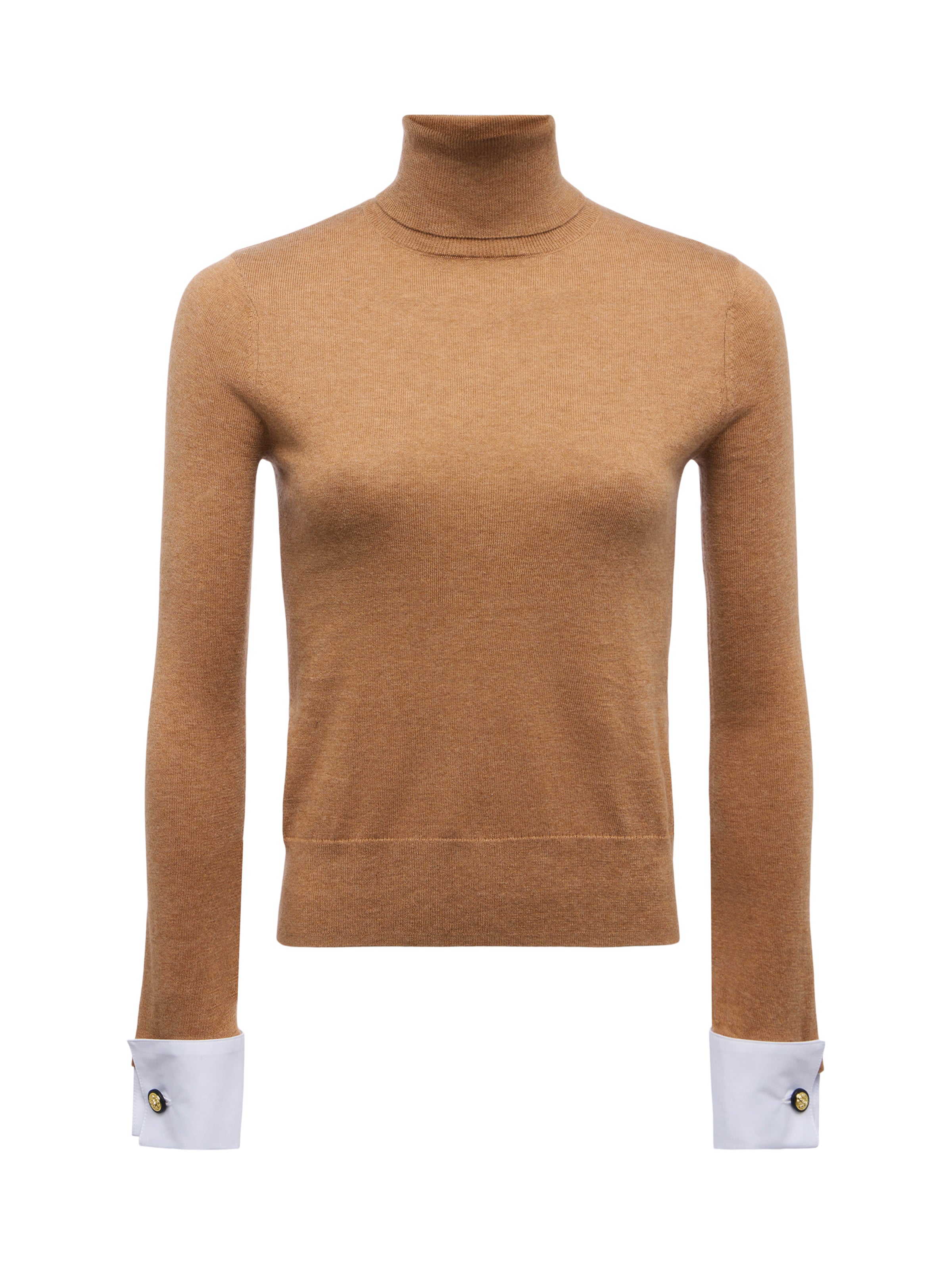 FLORA POPLIN CUFF SWEATER