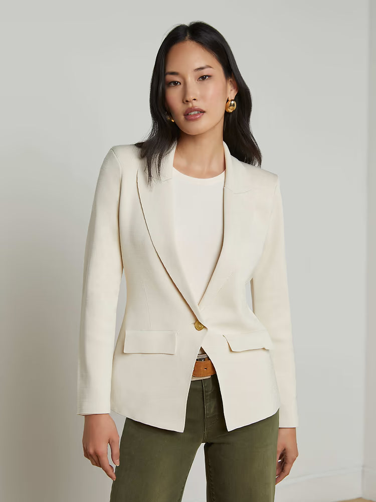L'Agence Chamberlain Knit Blazer