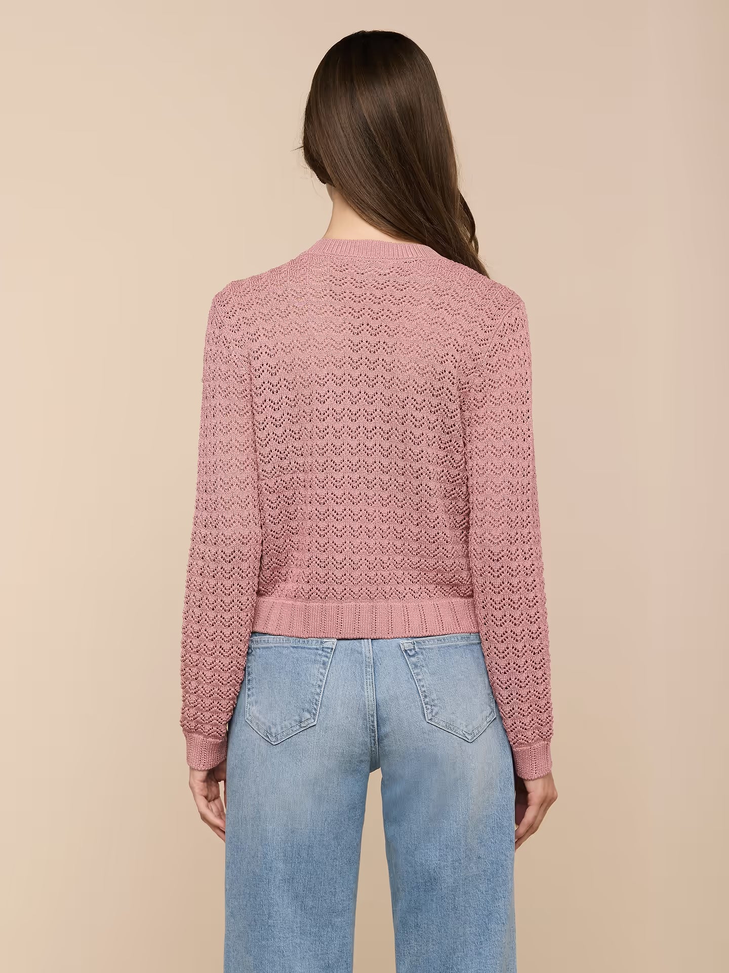 L'Agence Orla Pointelle Knit Cardigan