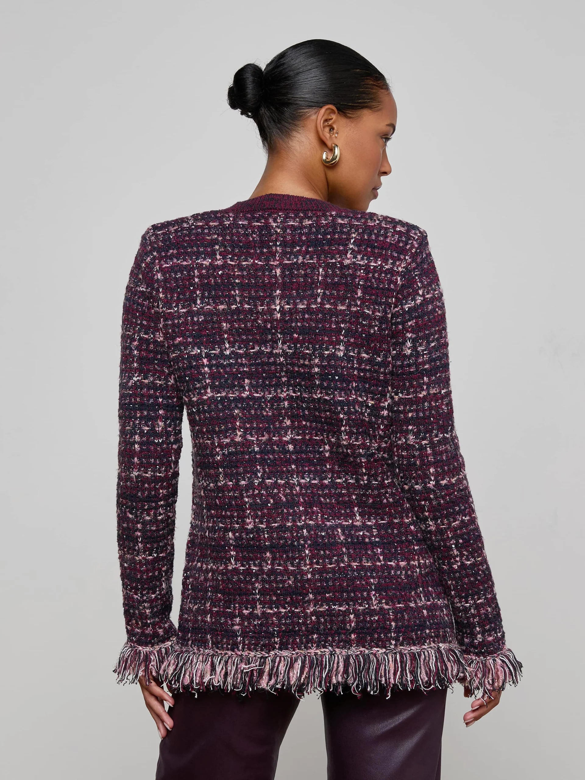 L'Agence Kastoria Fringe Cardigan