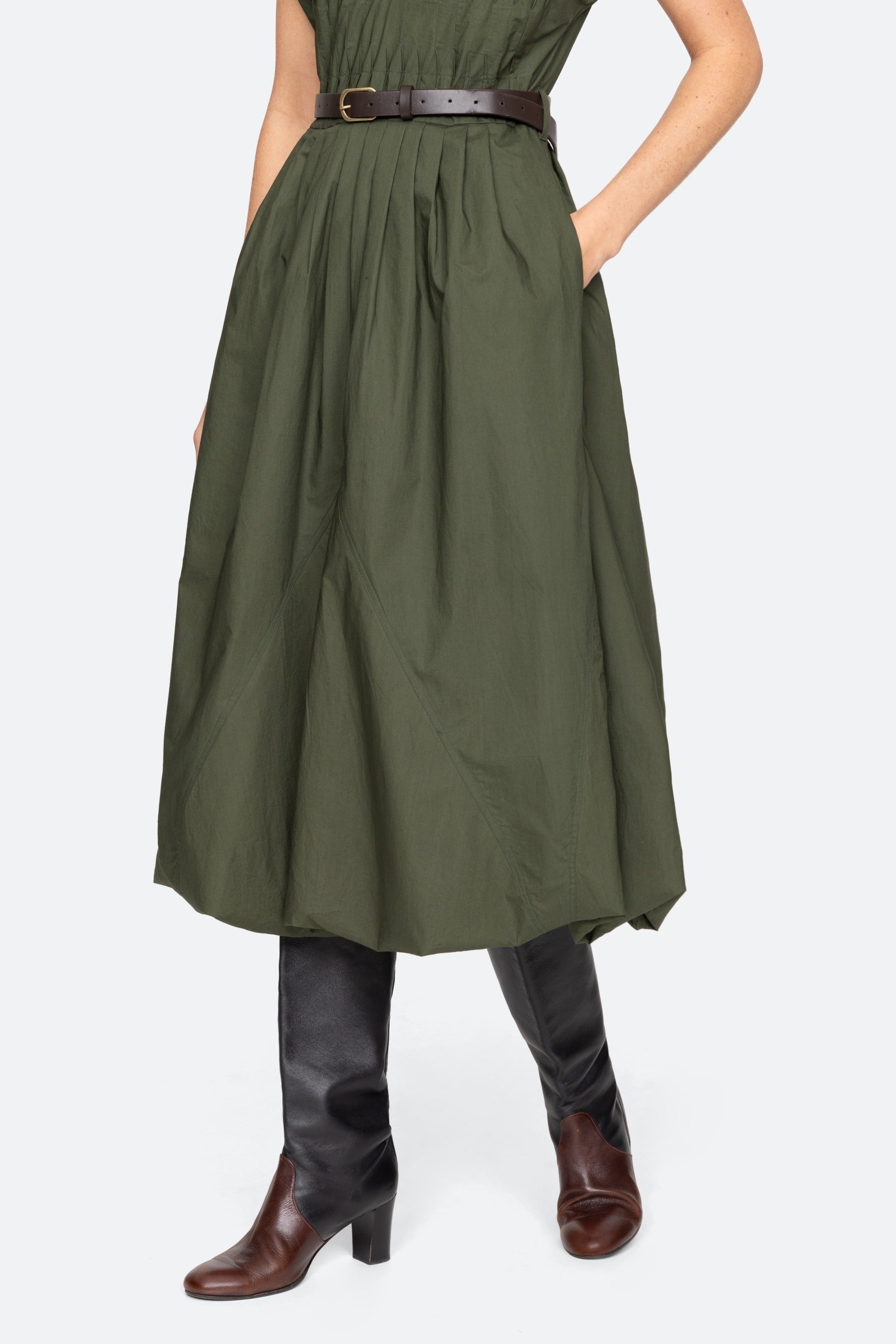 SULLIVAN SPORTSWEAR BELTED BUBBLE DRESS (D1)