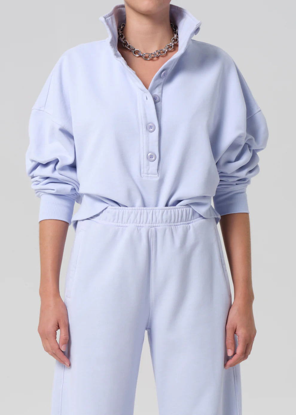 Citizens of Humanity Mirelle Funnel Neck - Periwinkle