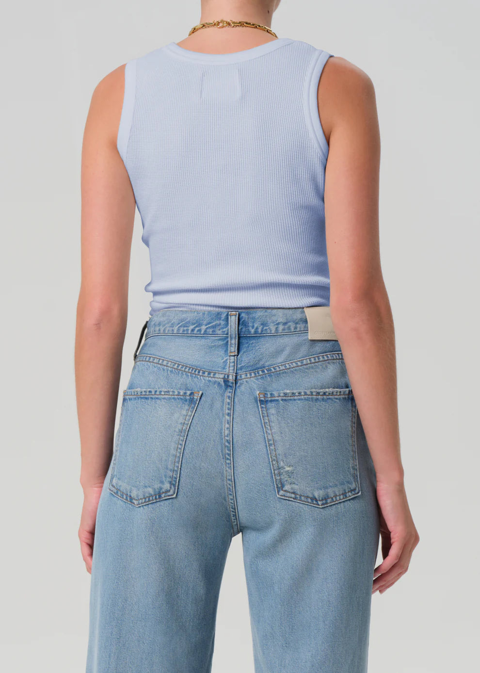 Citizens Of Humanity Inez Waffle Tank - Periwinkle