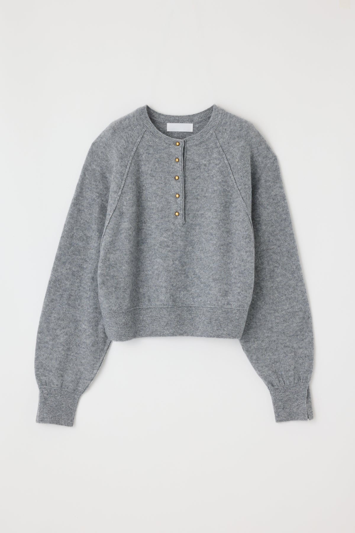Moussy Vintage Henry Knit Polo - Light Gray