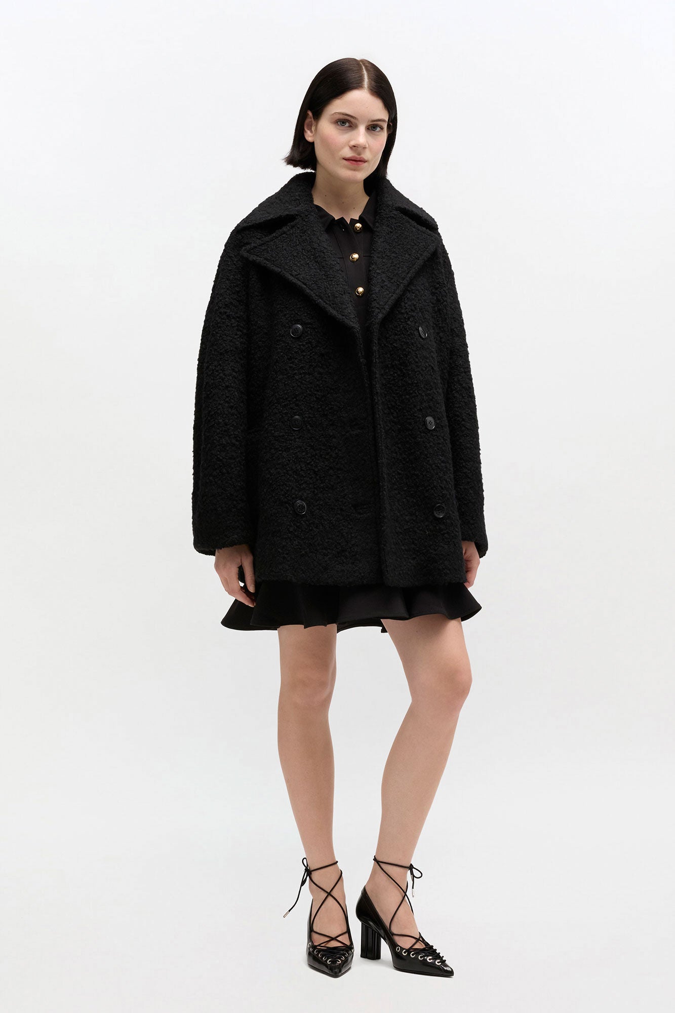 Ganni Heavy Boucle Midi Coat