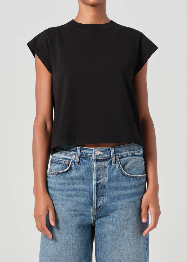 Agolde Bryce Cap Sleeve Tee