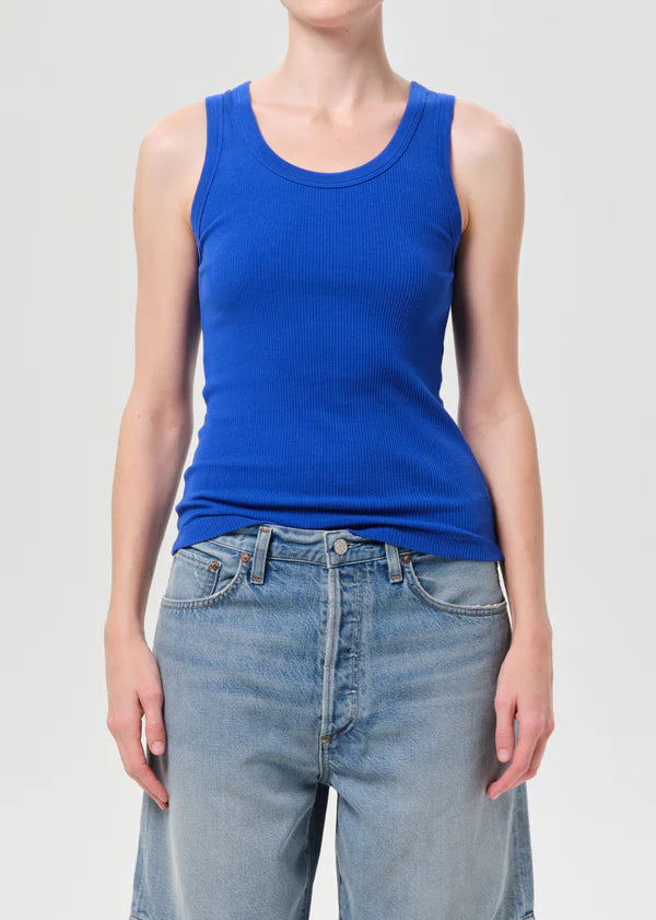 Agolde Poppy Tank - Cobalt