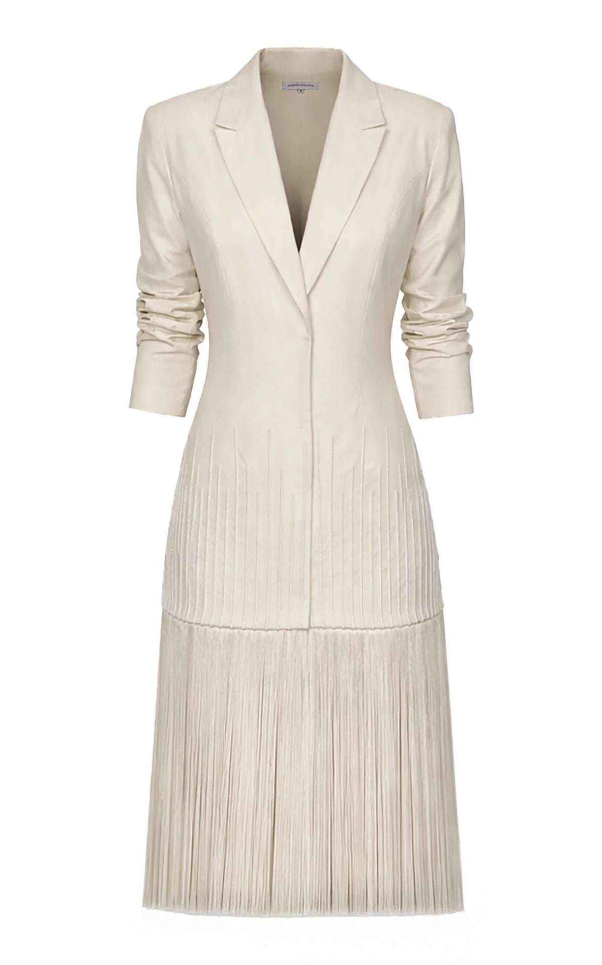 Andres Otalora Mano en Mano Fringed Blazer Dress