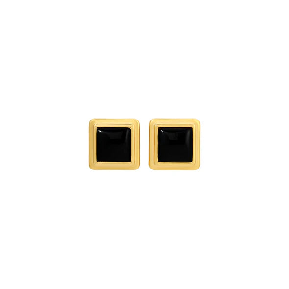 Heaven Mayhem Archer Stud Earrings - Black/Gold