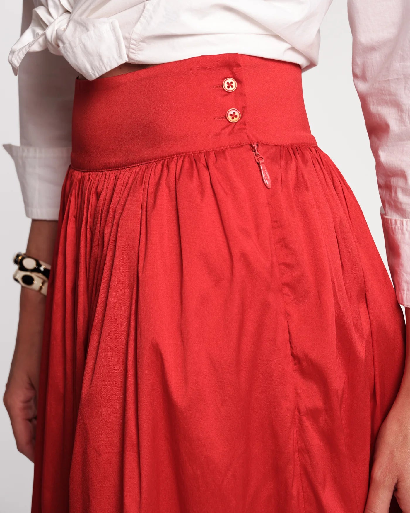 Frances Valentine Ball Skirt - Red