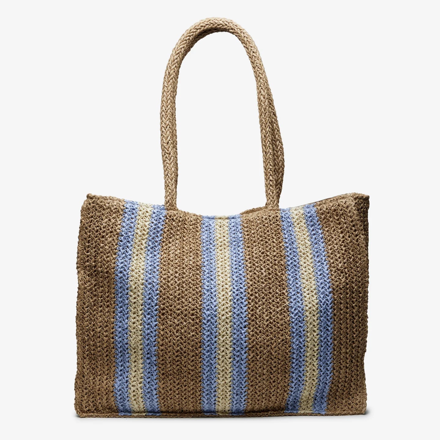 Wyeth Naples Paper Straw Tote Bag - Natural Blue