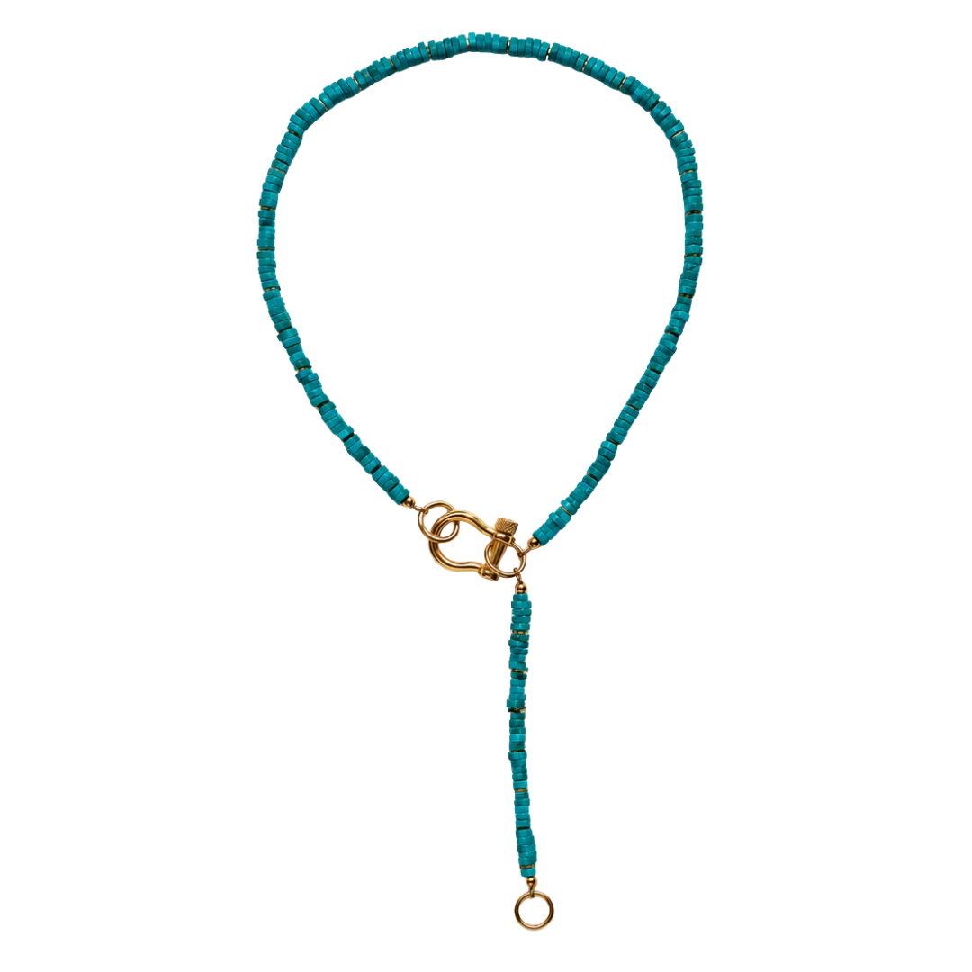 Spicy Dan Baby Turquoise Lariat Necklace