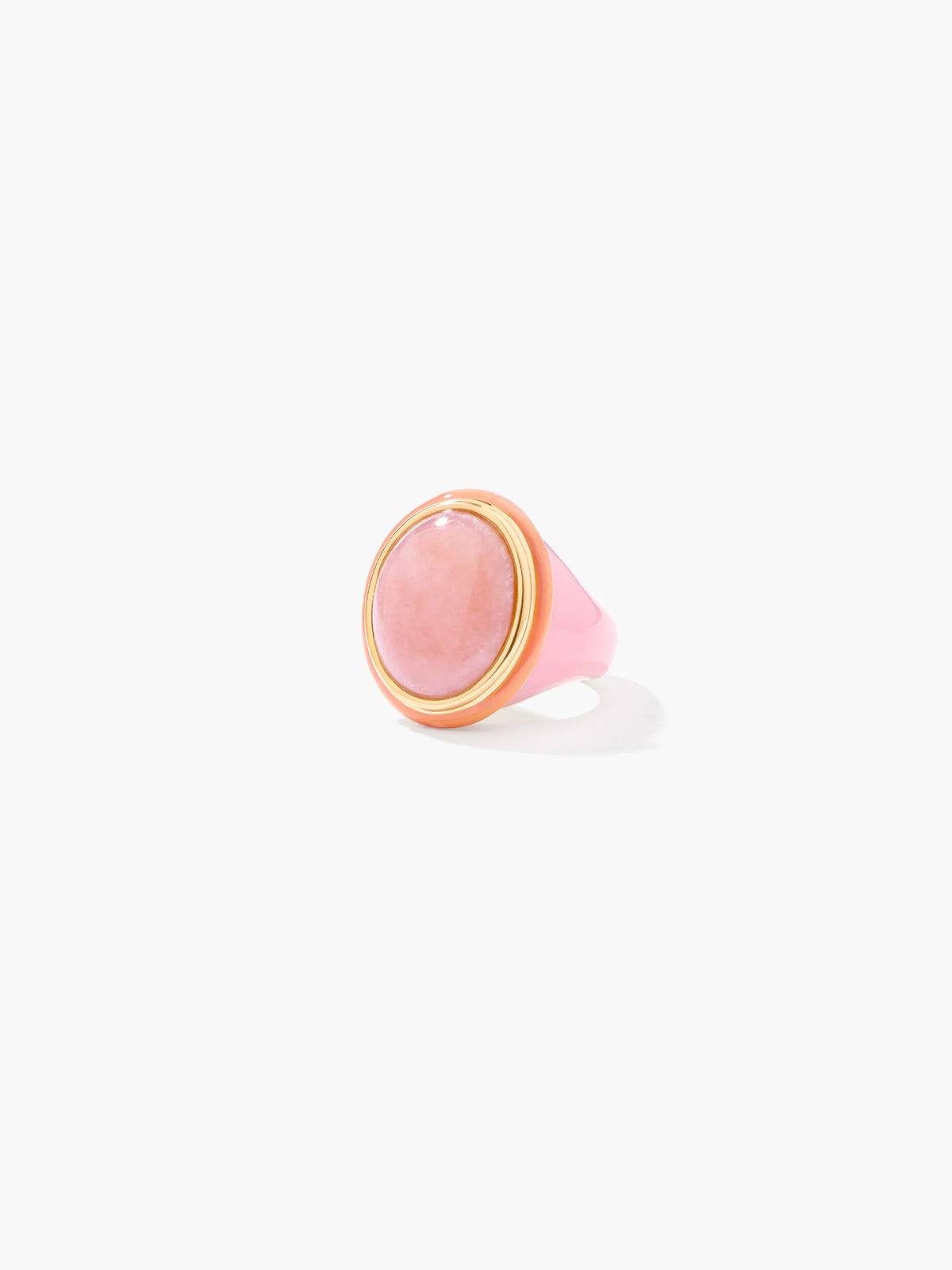 Aurelie Bidermann Pink Opal Tabarin Ring
