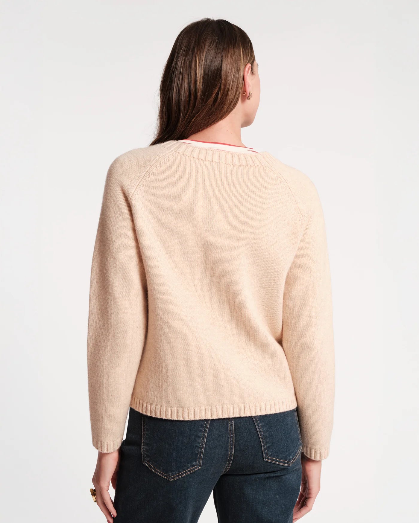 Frances Valentine Wool Tulip Bouquet Cardigan - Pink