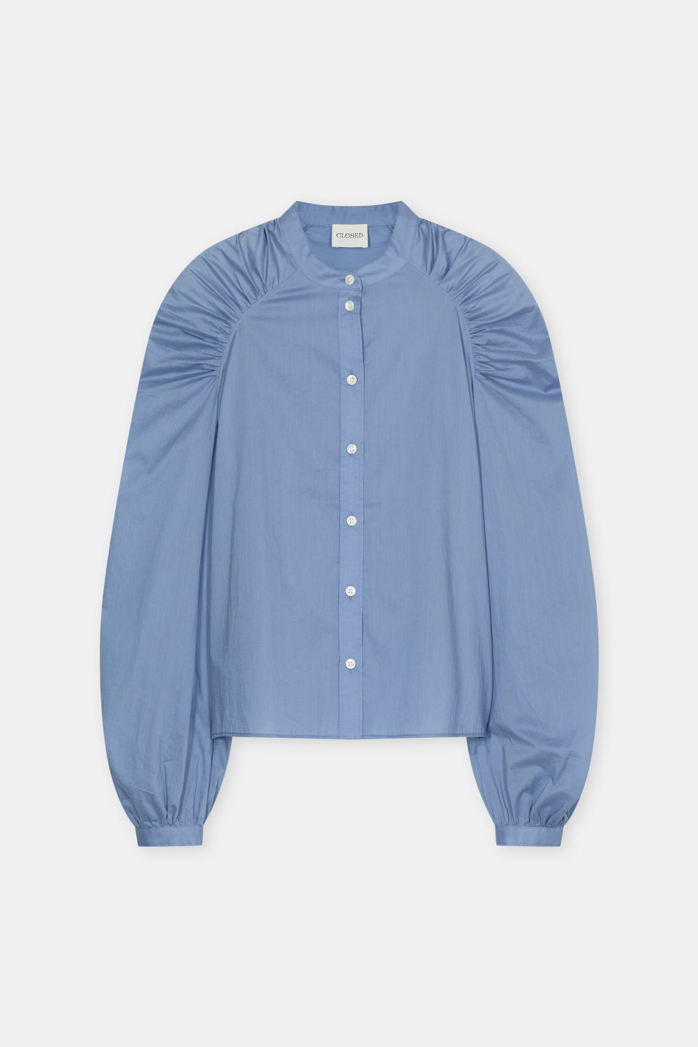 Gathered raglan shirt